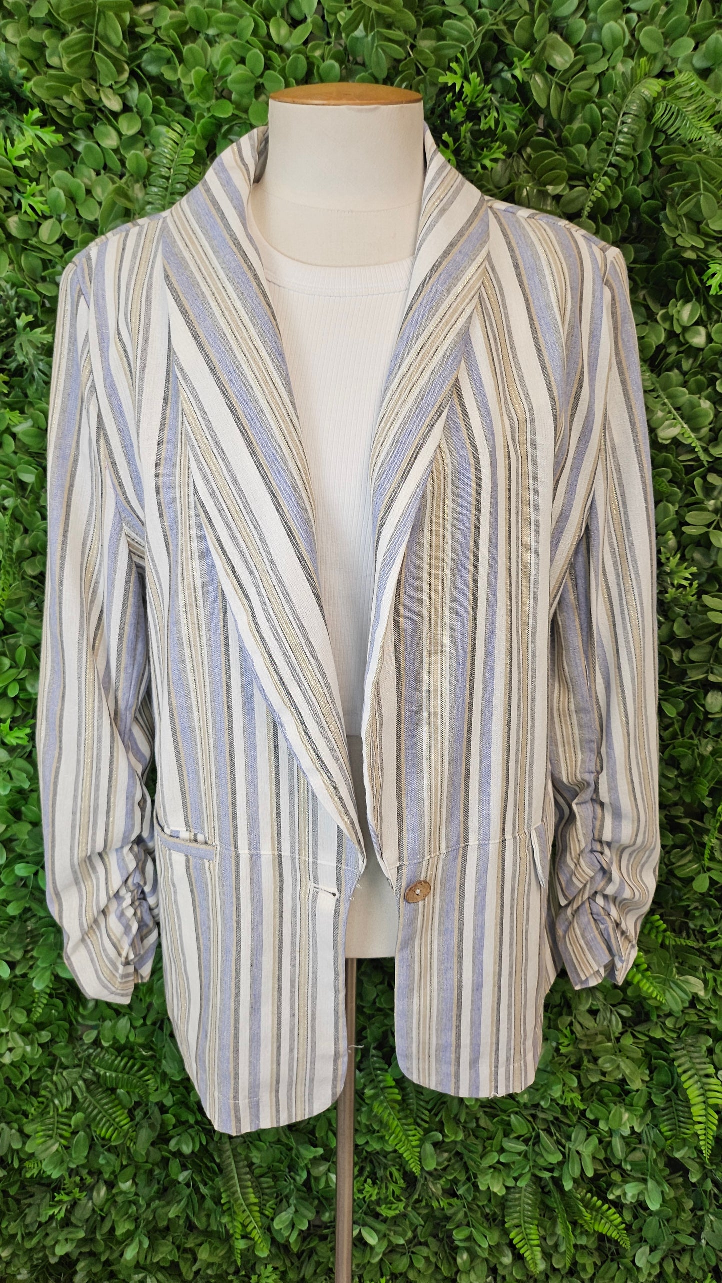 Classified With Love Stripe Santorini Jacket BNWT (12-14)