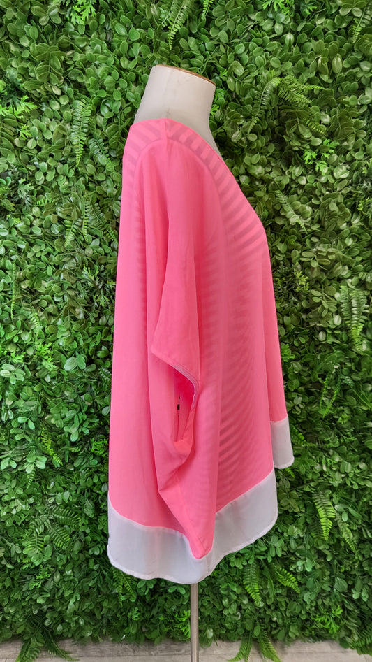 Charlo Pink Sheer Layering Top (12)