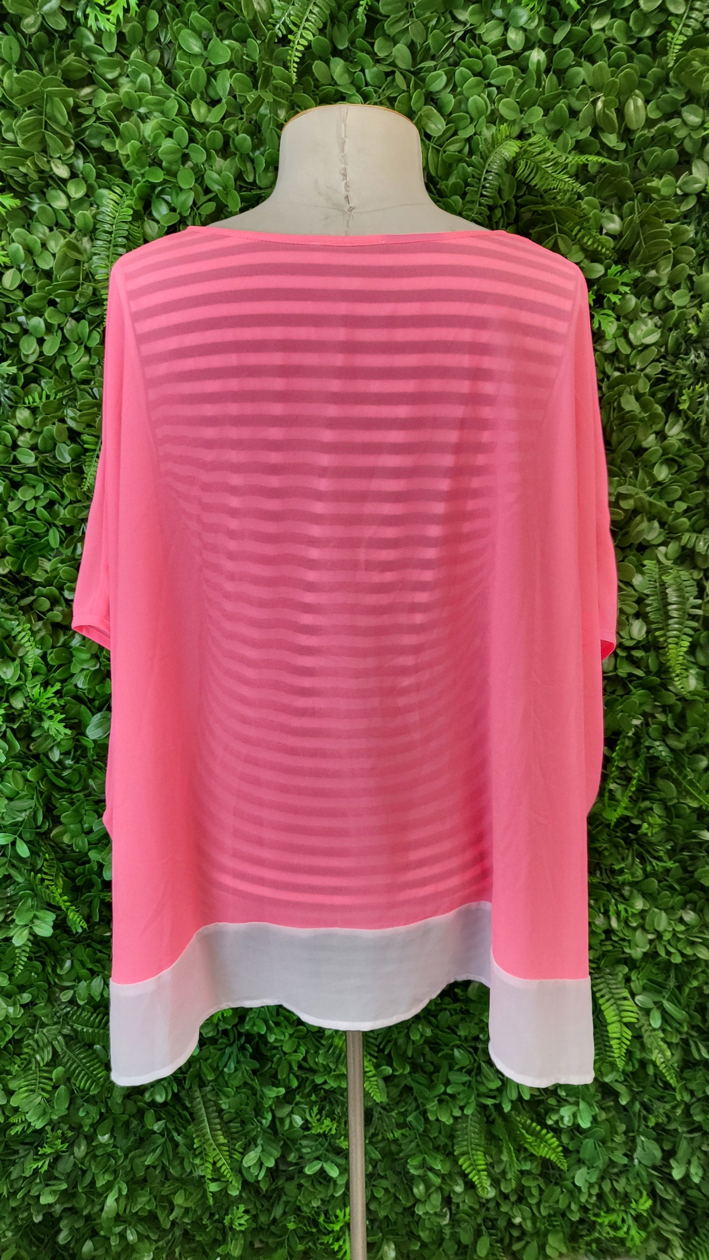 Charlo Pink Sheer Layering Top (12)