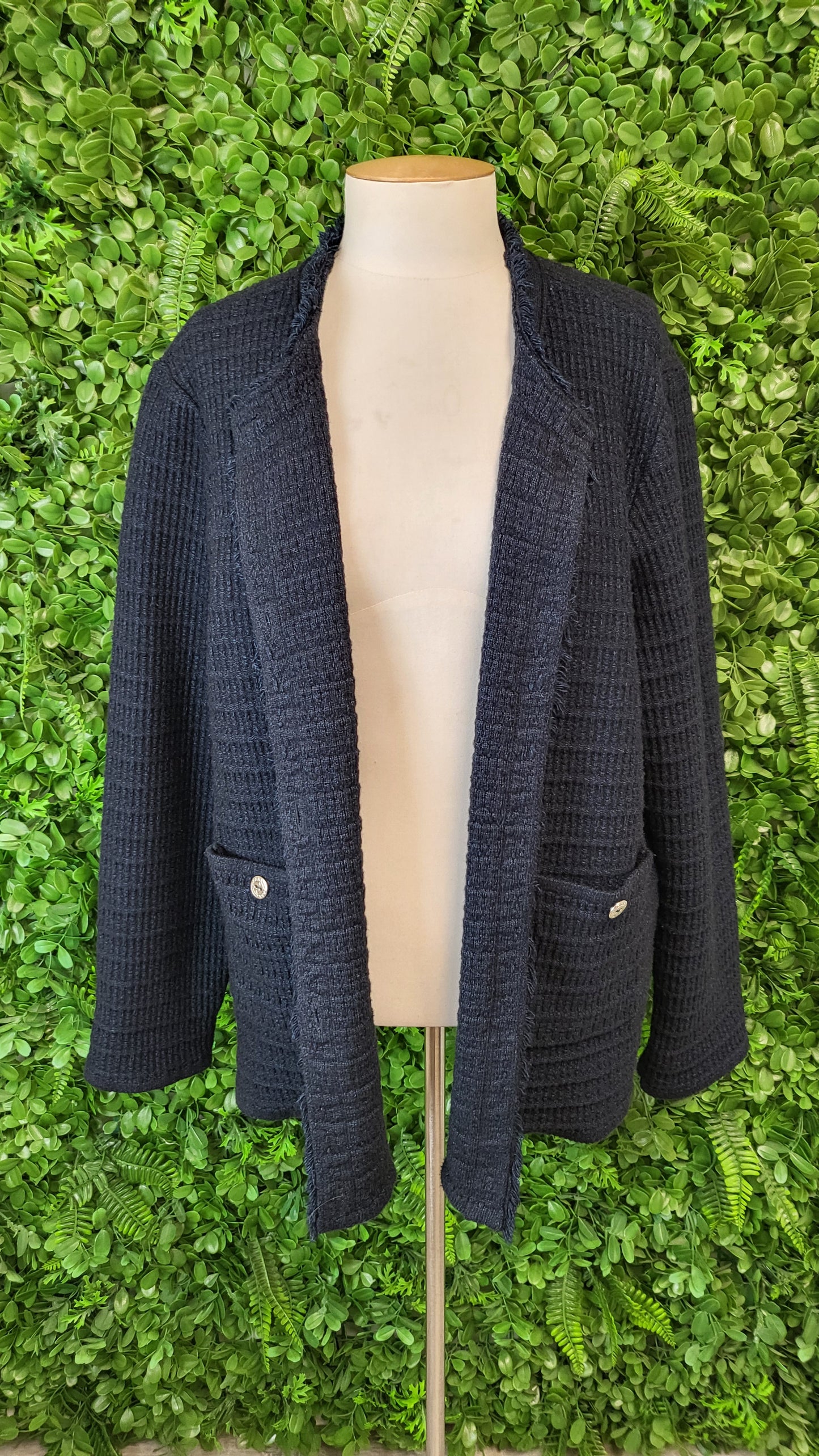 Blue Illusion Navy Knit Jacket (20)
