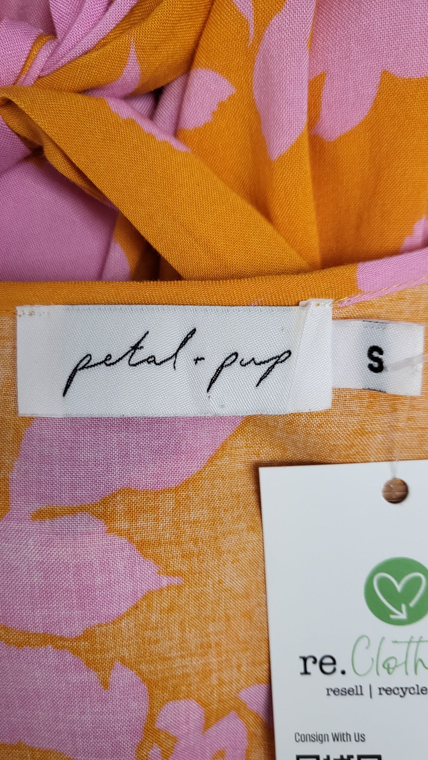 Petal + Pup Orange/Pink Tiered Dress (10)