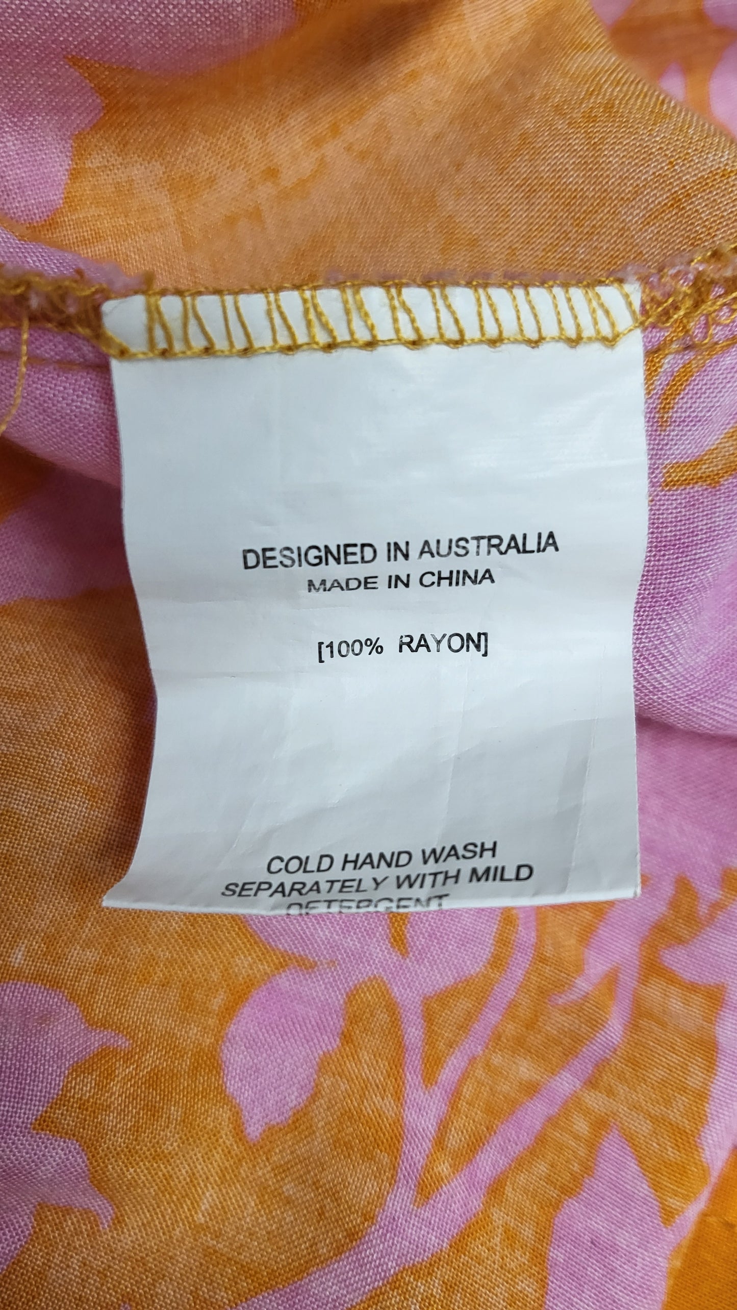 Petal + Pup Orange/Pink Tiered Dress (10)
