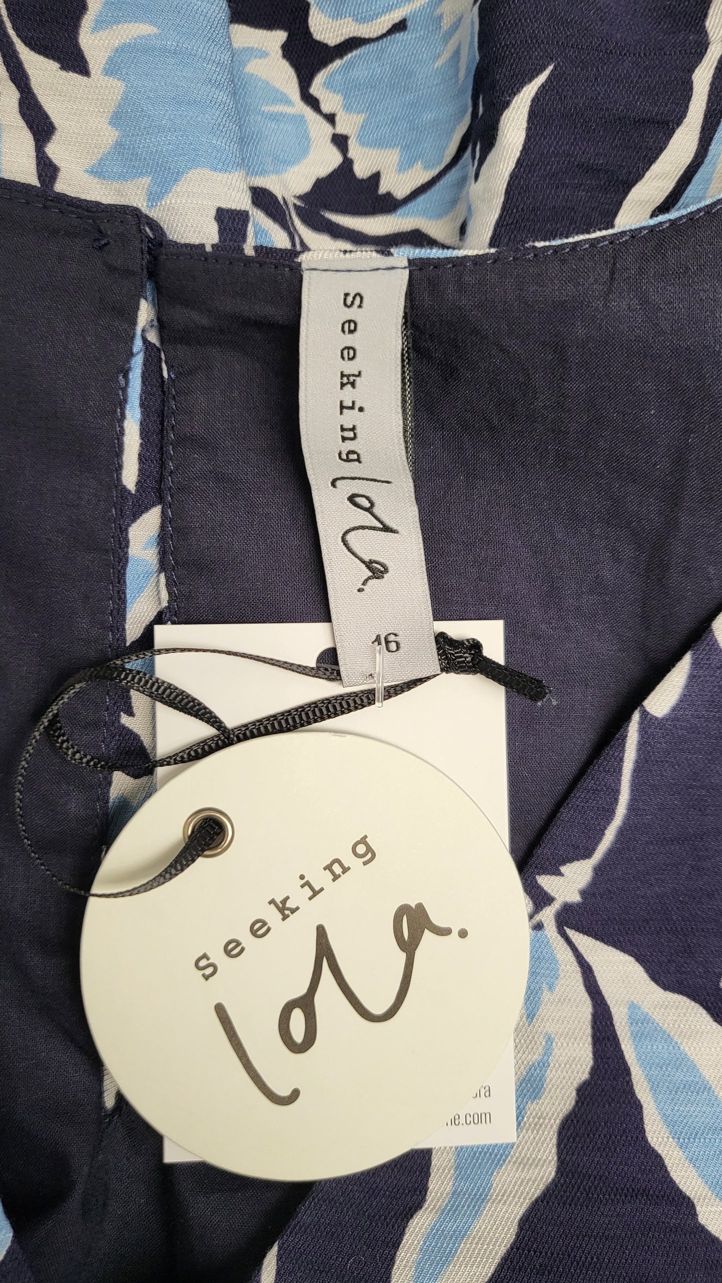 Seeking Lola Blue Royal Bloom Dress BNWT (16)