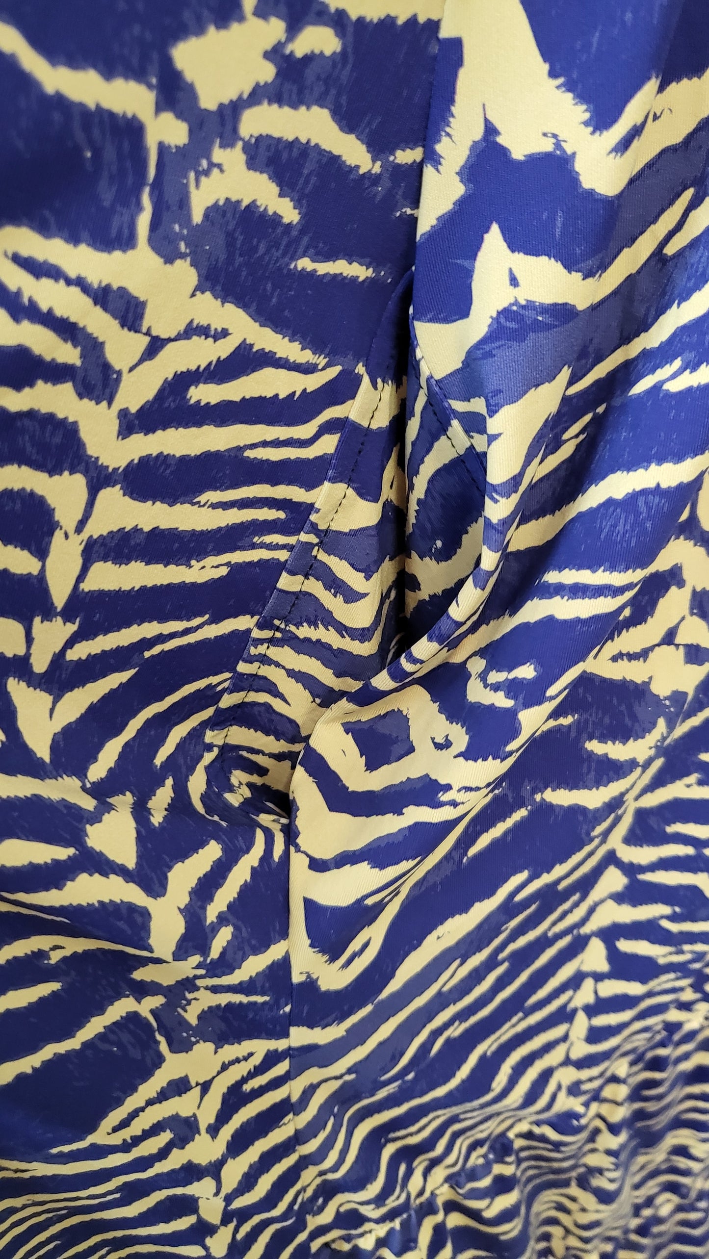 Exotica Blue/Tan Animal Print Dress (16-18)