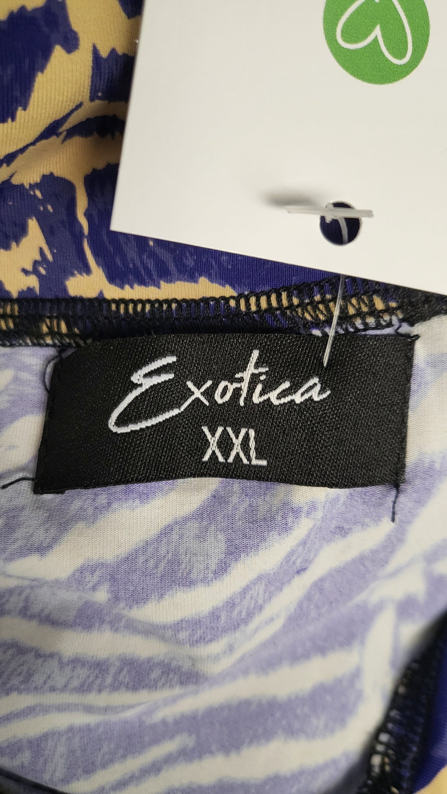 Exotica Blue/Tan Animal Print Dress (16-18)