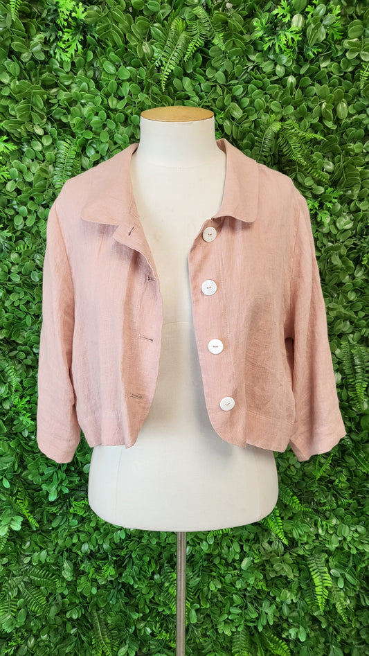 Lemon Tree Coral Pink Linen Jacket (14)