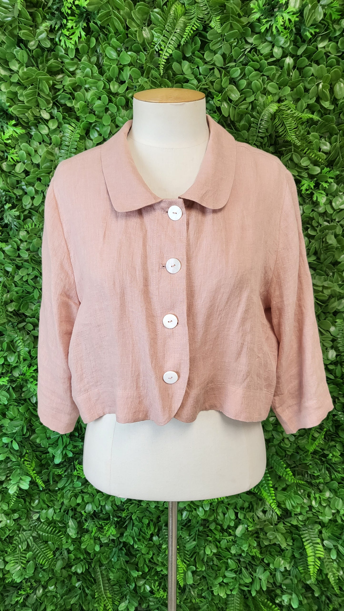 Lemon Tree Coral Pink Linen Jacket (14)