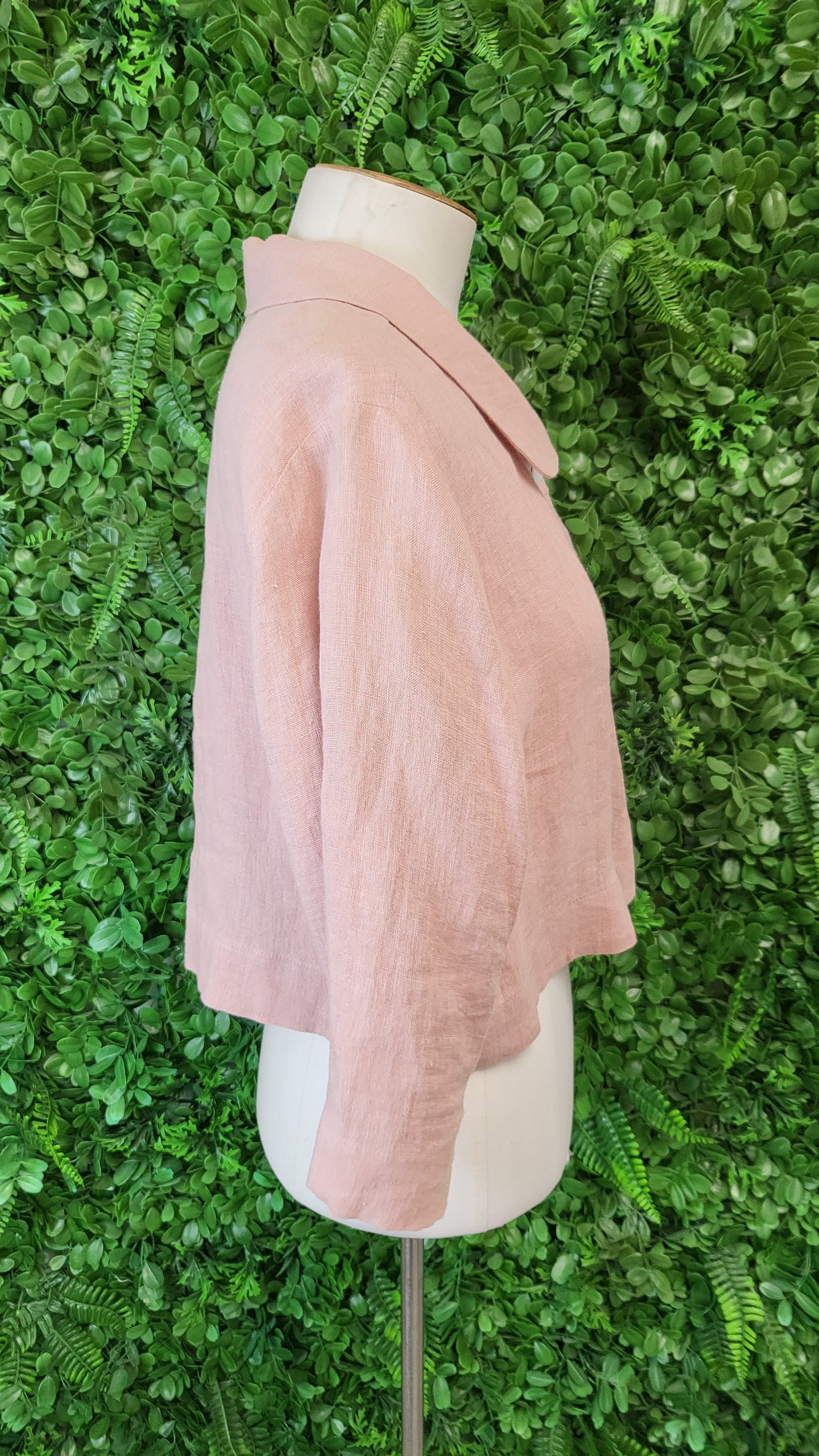 Lemon Tree Coral Pink Linen Jacket (14)