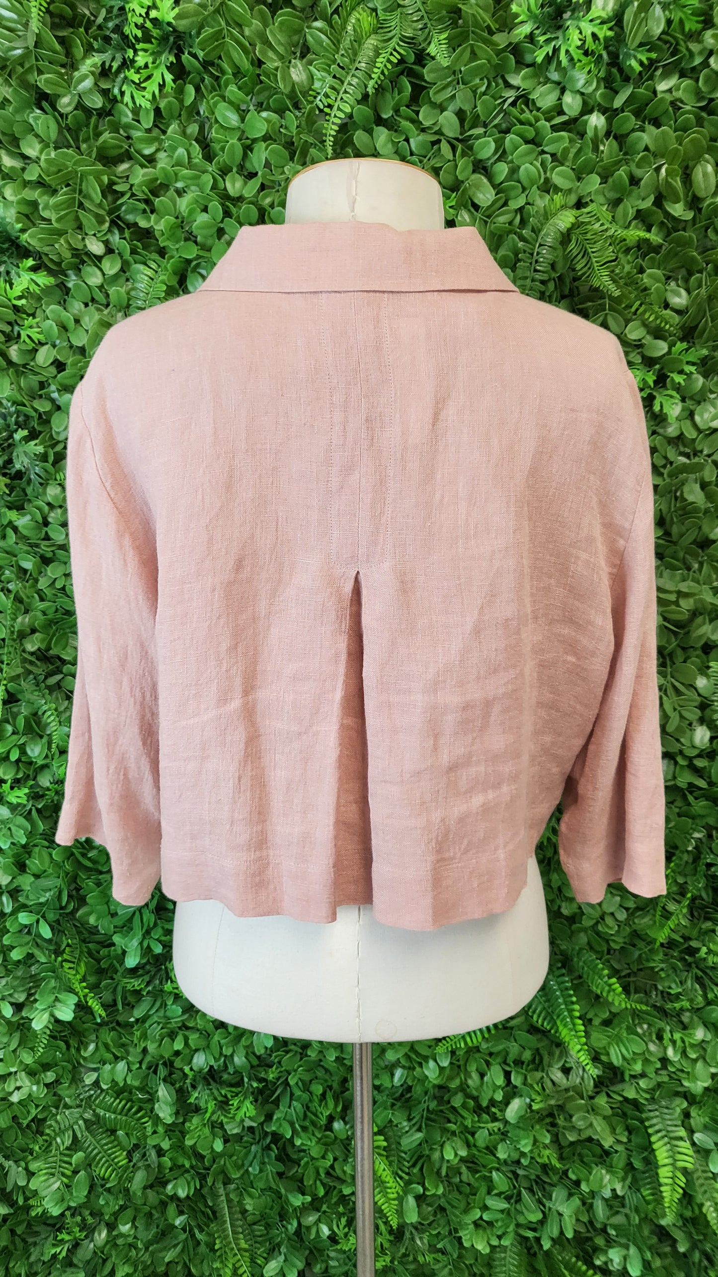Lemon Tree Coral Pink Linen Jacket (14)