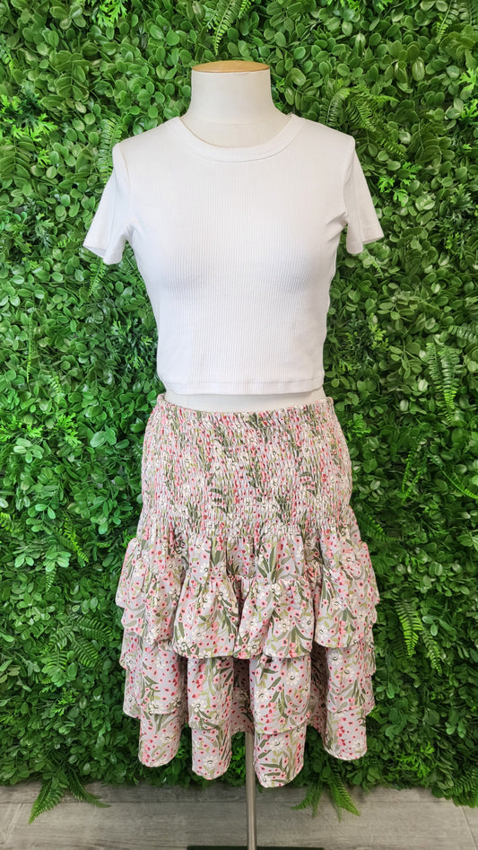 Mimoso Floral Tiered Skirt (12)