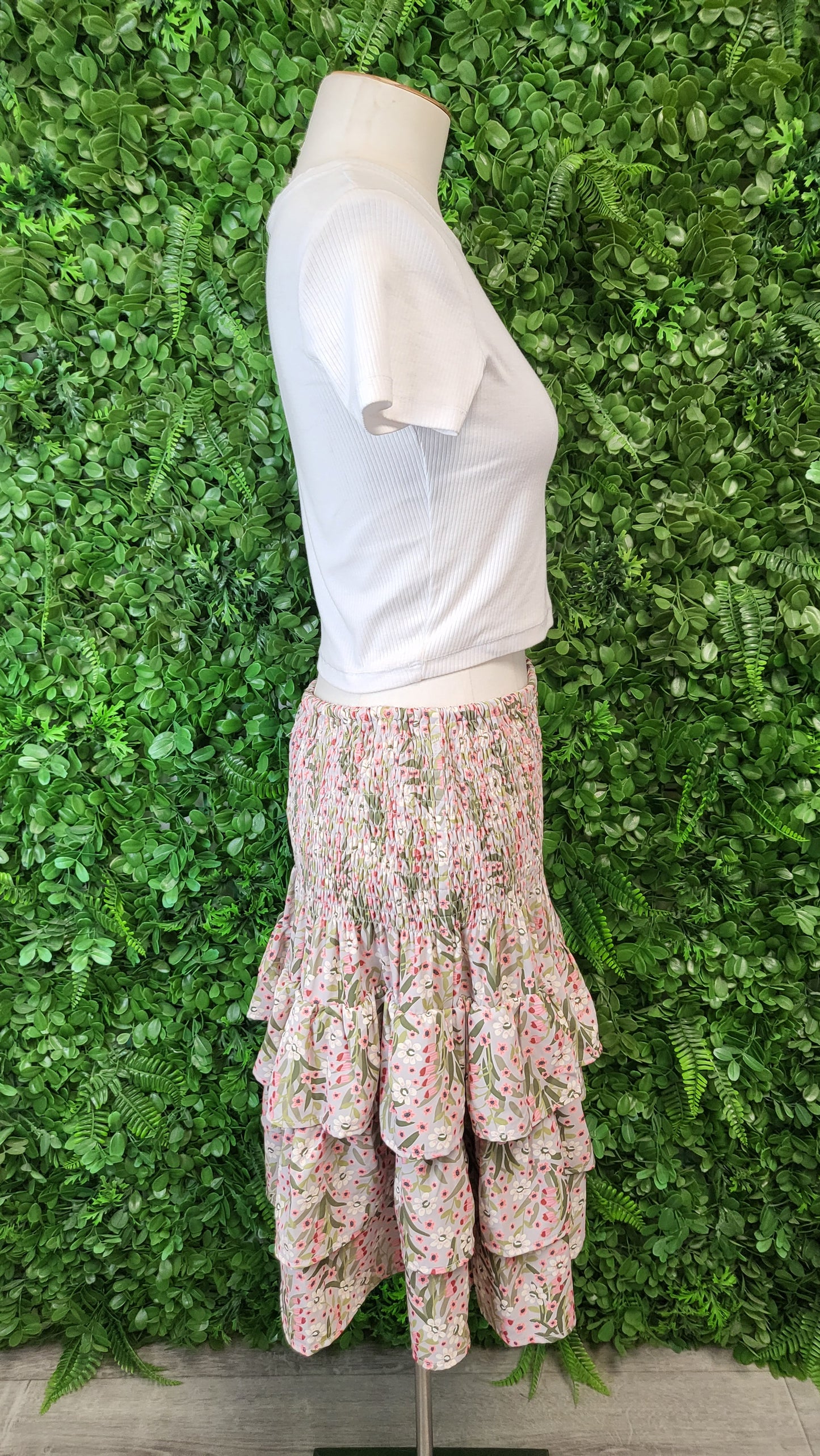 Mimoso Floral Tiered Skirt (12)