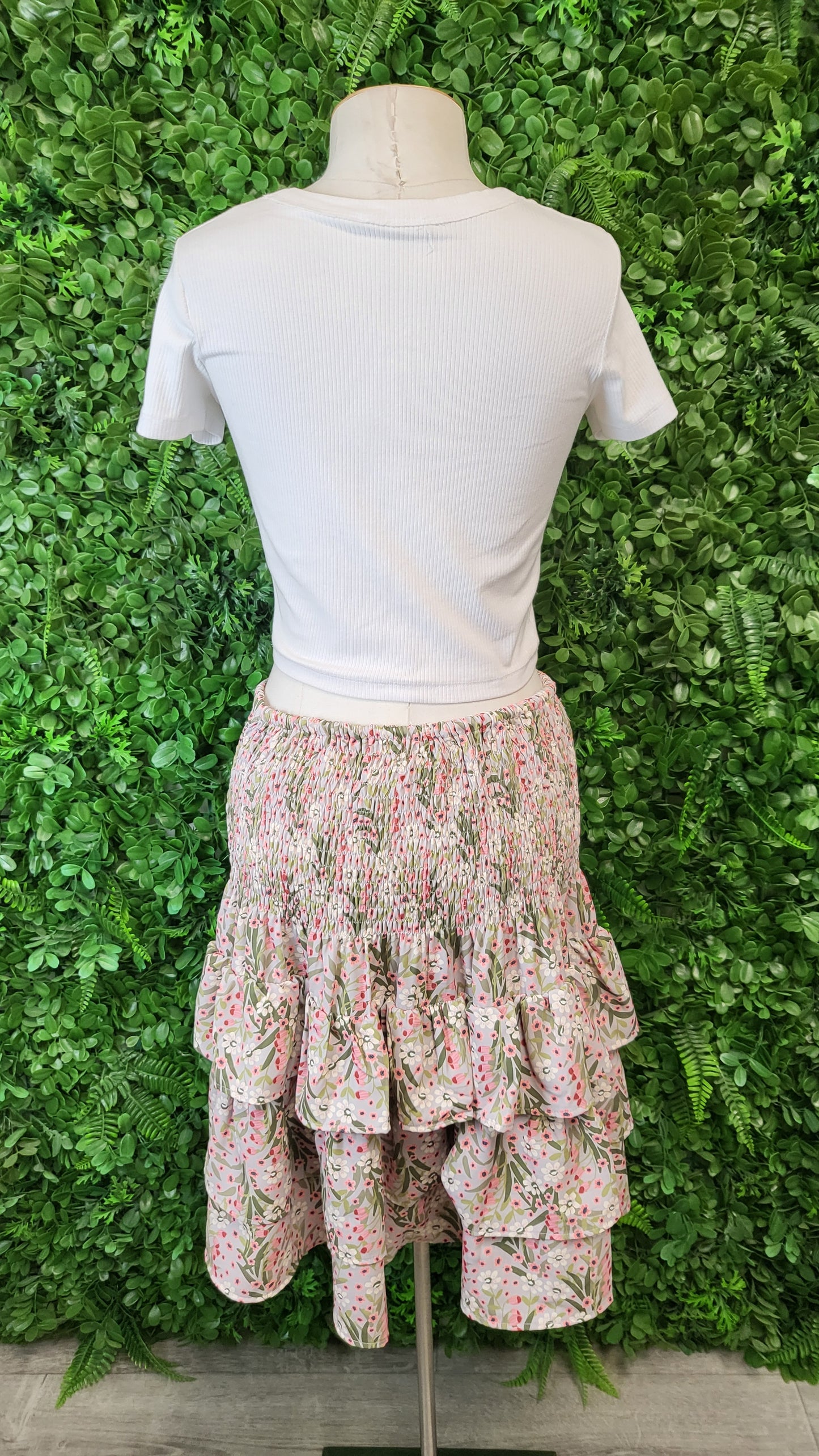 Mimoso Floral Tiered Skirt (12)