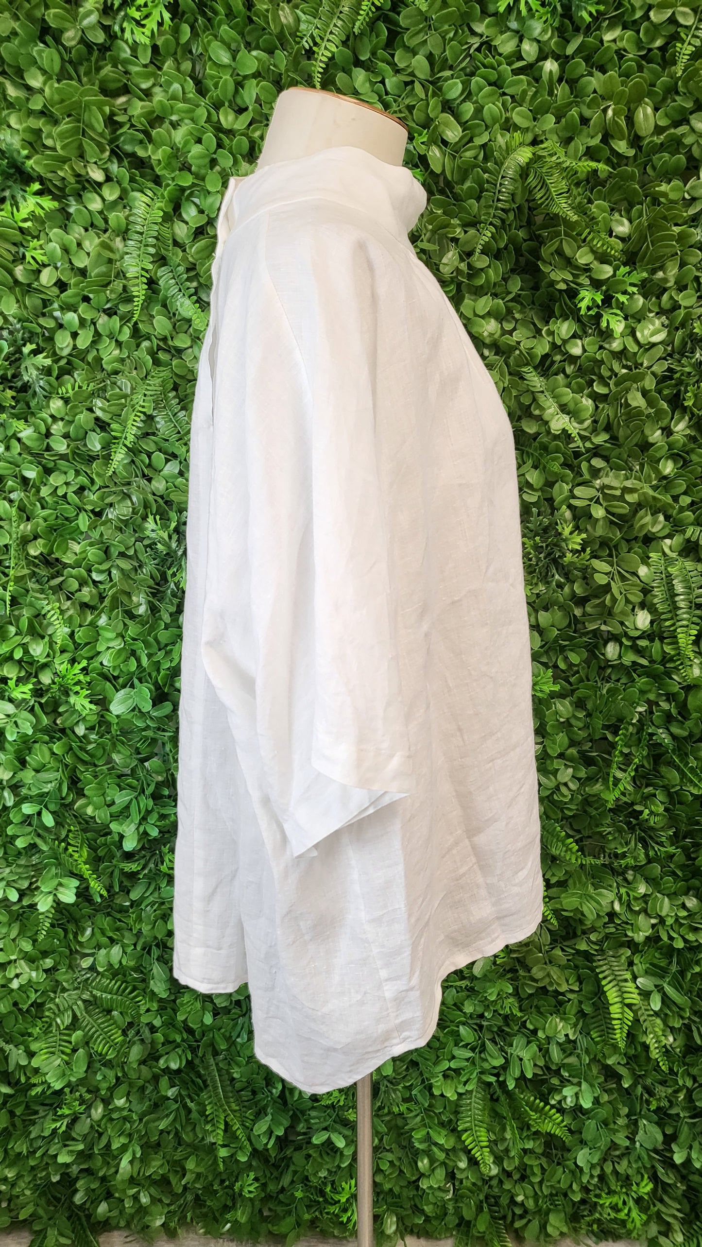 Noble Wilde White Linen Top (14-16)