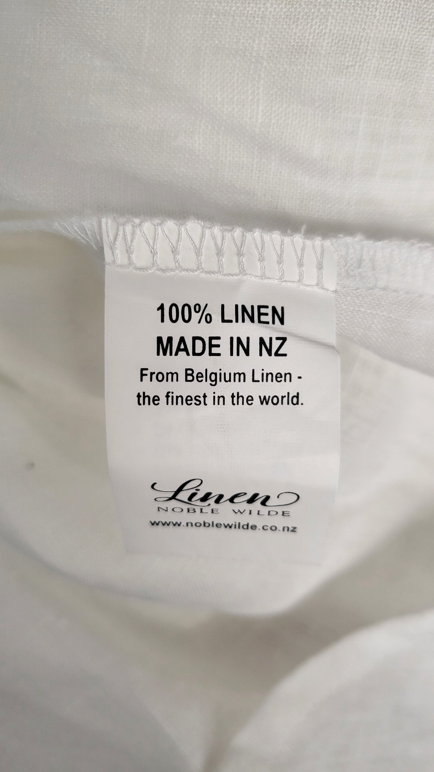 Noble Wilde White Linen Top (14-16)