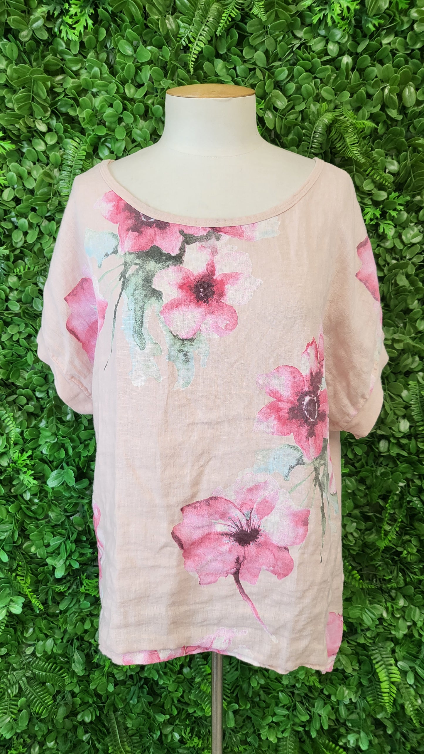 Wednesday Lulu Pink Floral Top (14-16)