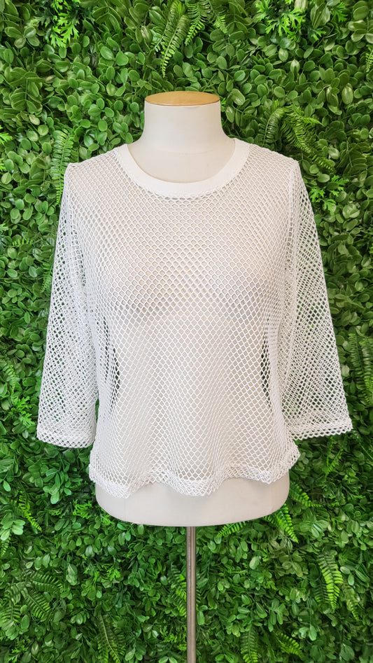 Two by Two White Net Top (10)