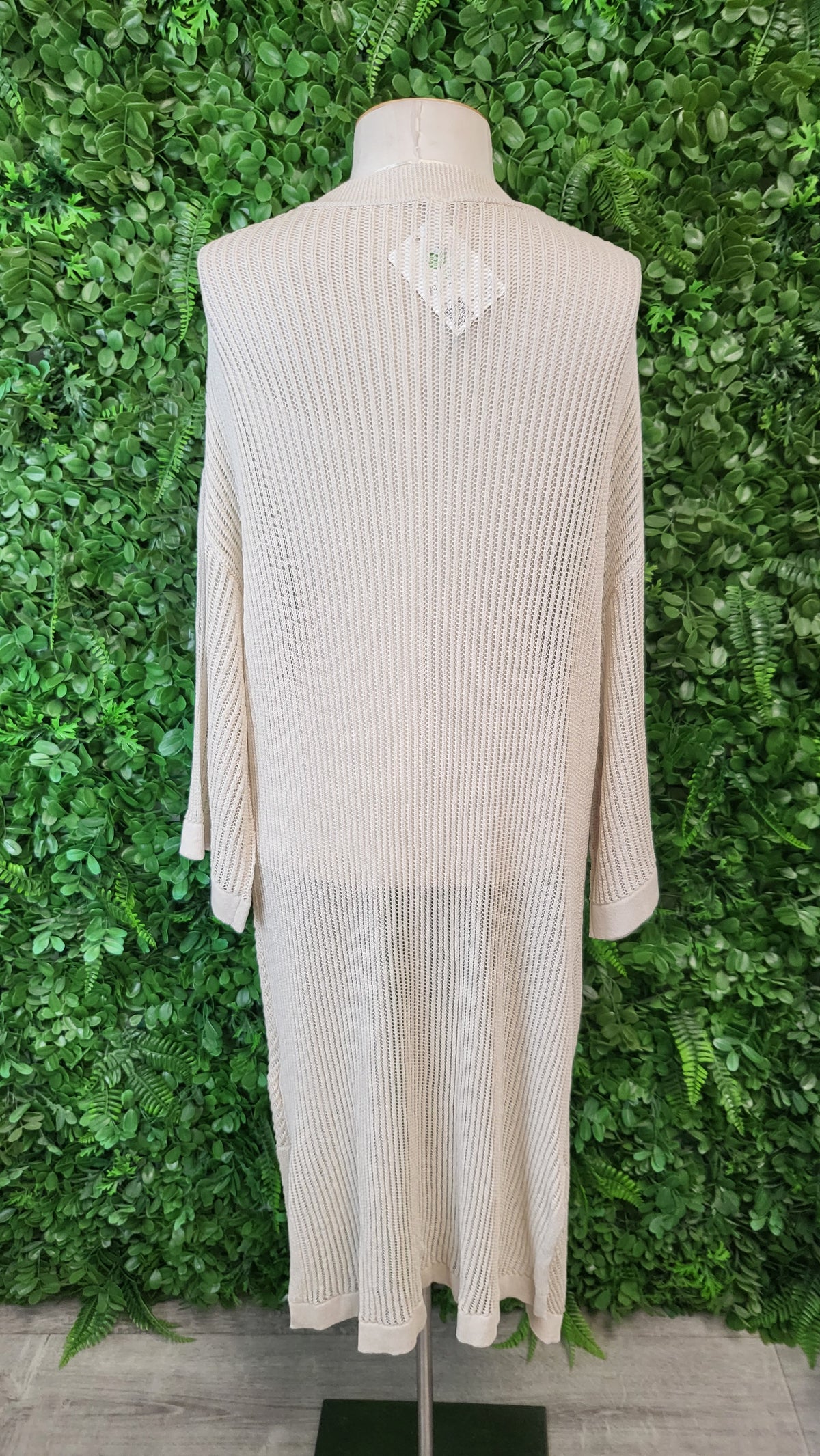 Soyaconcept Oat Longline Net Cardigan (12)