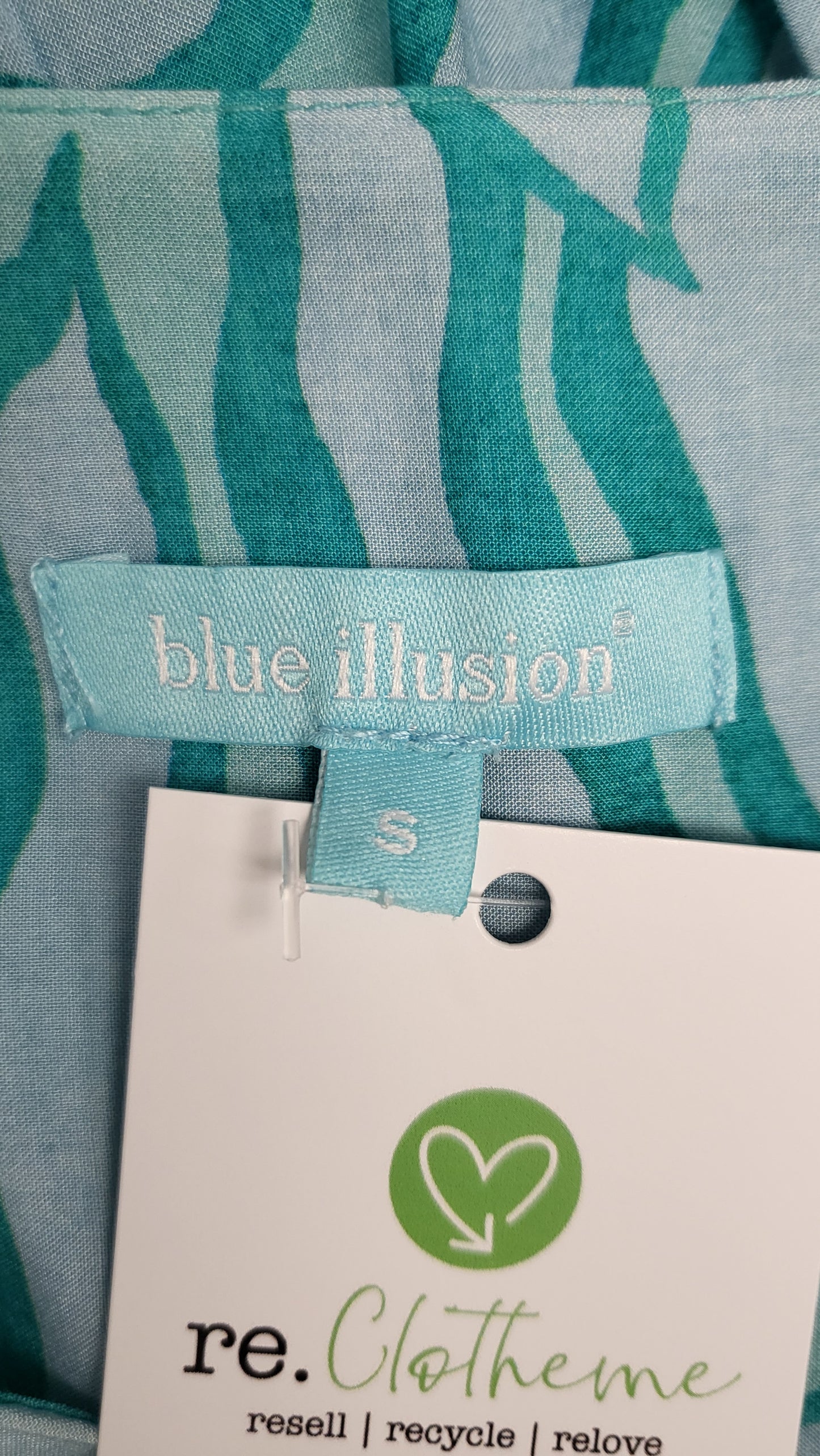 Blue Illusion Aqua Tiered Dress (10)