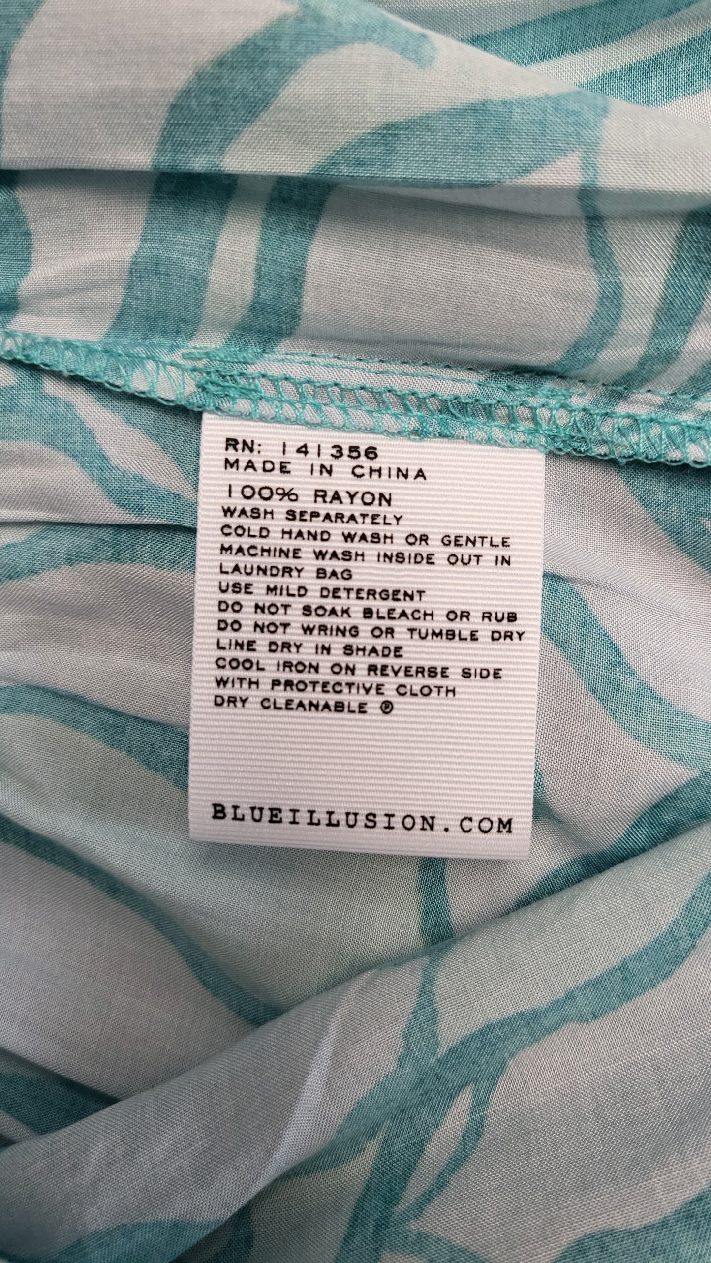 Blue Illusion Aqua Tiered Dress (10)