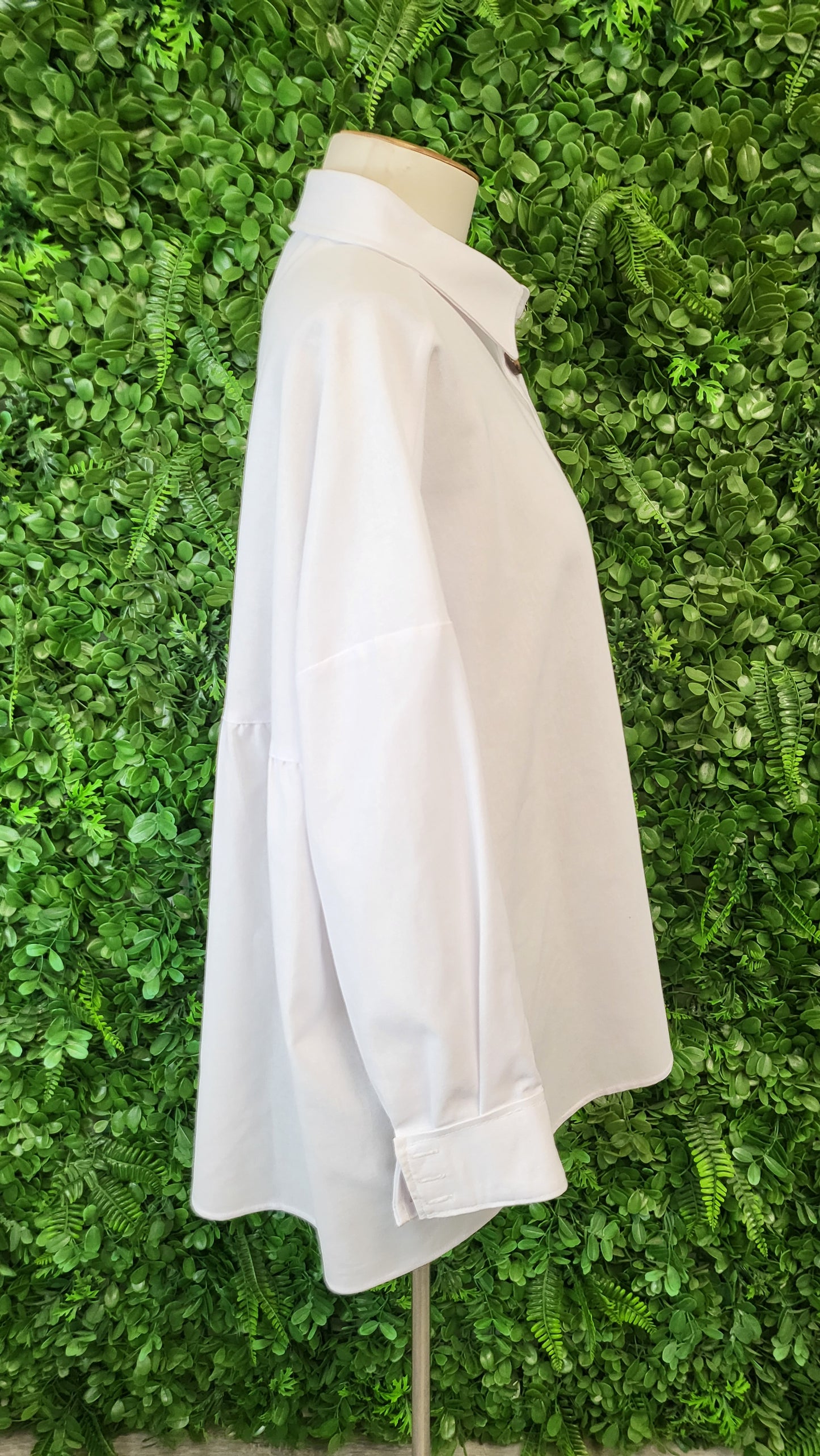 Two Birds Blue White Linen Blend Shirt (12-16)