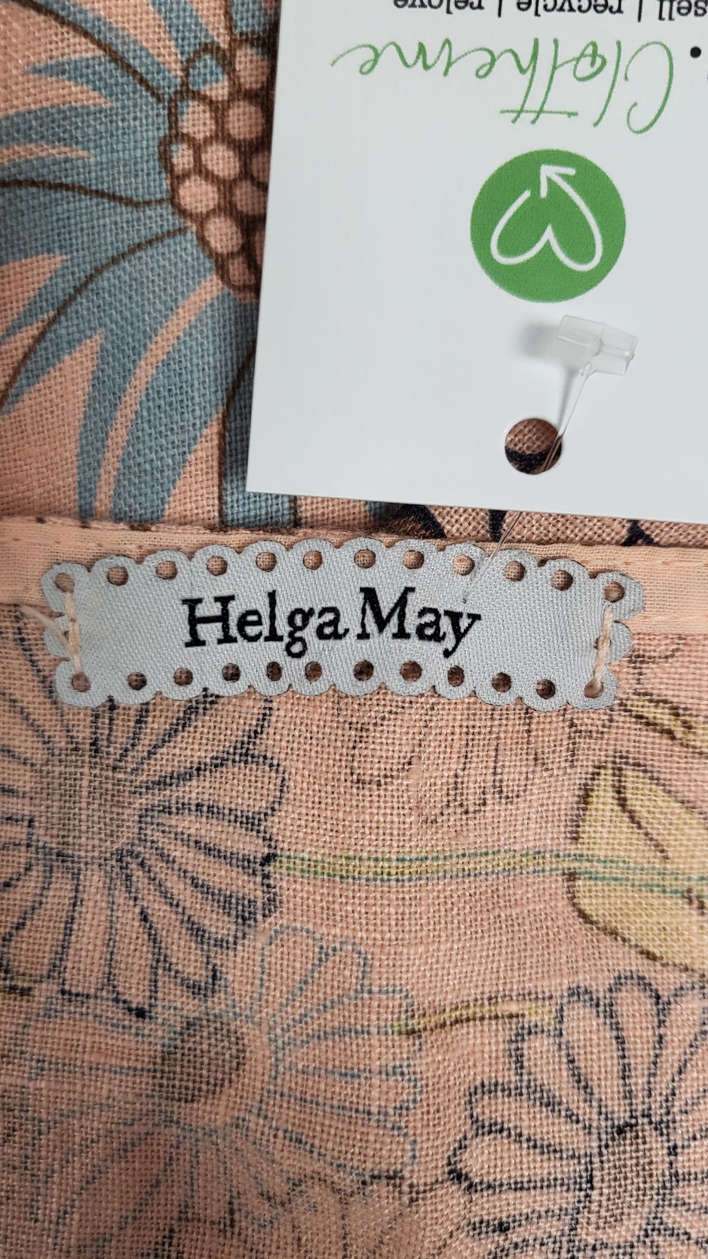 Helga May Print Linen Dress (12-14)