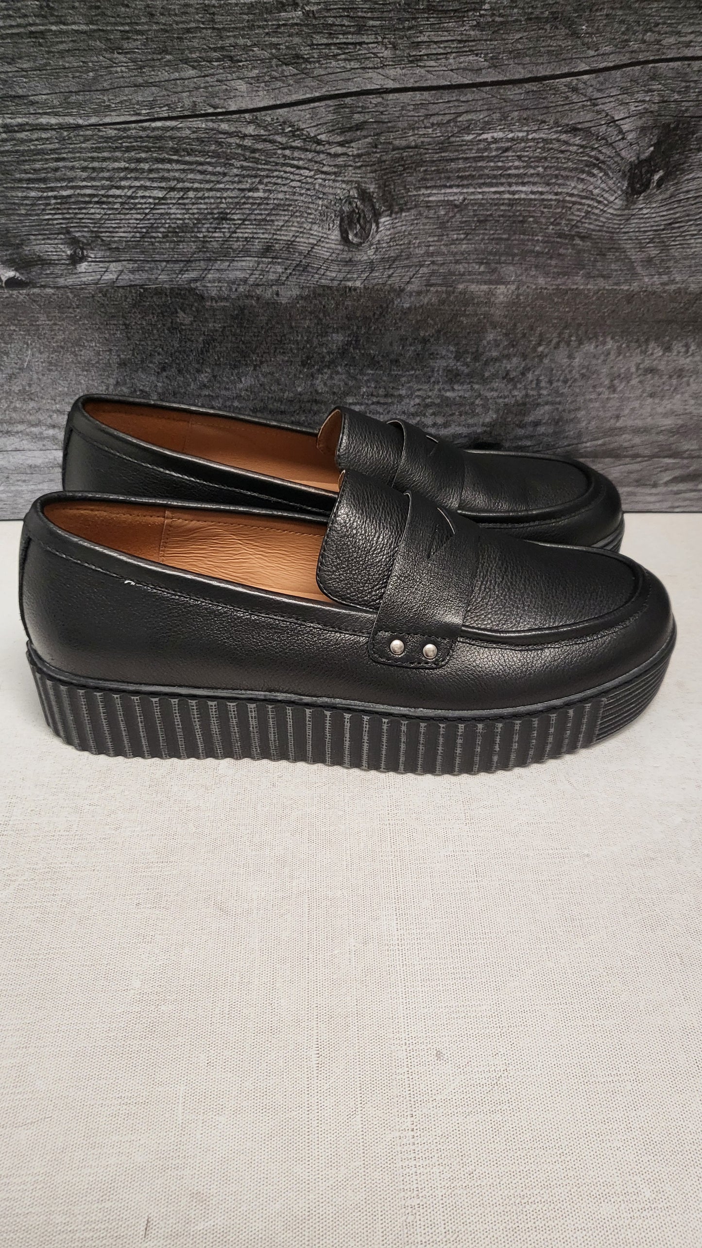 Alfie & Evie Black Dune Loafer BNWT (40)