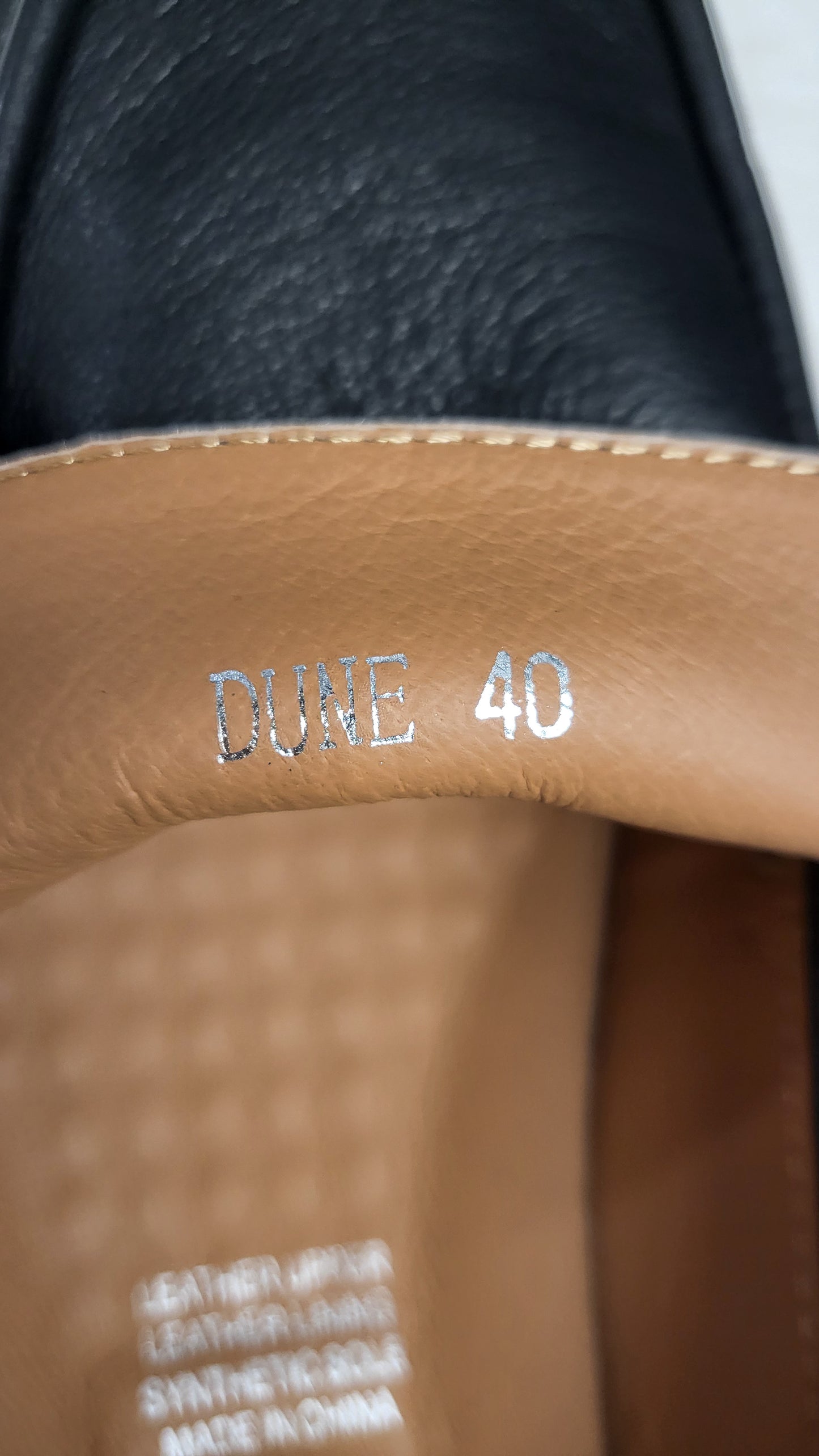 Alfie & Evie Black Dune Loafer BNWT (40)