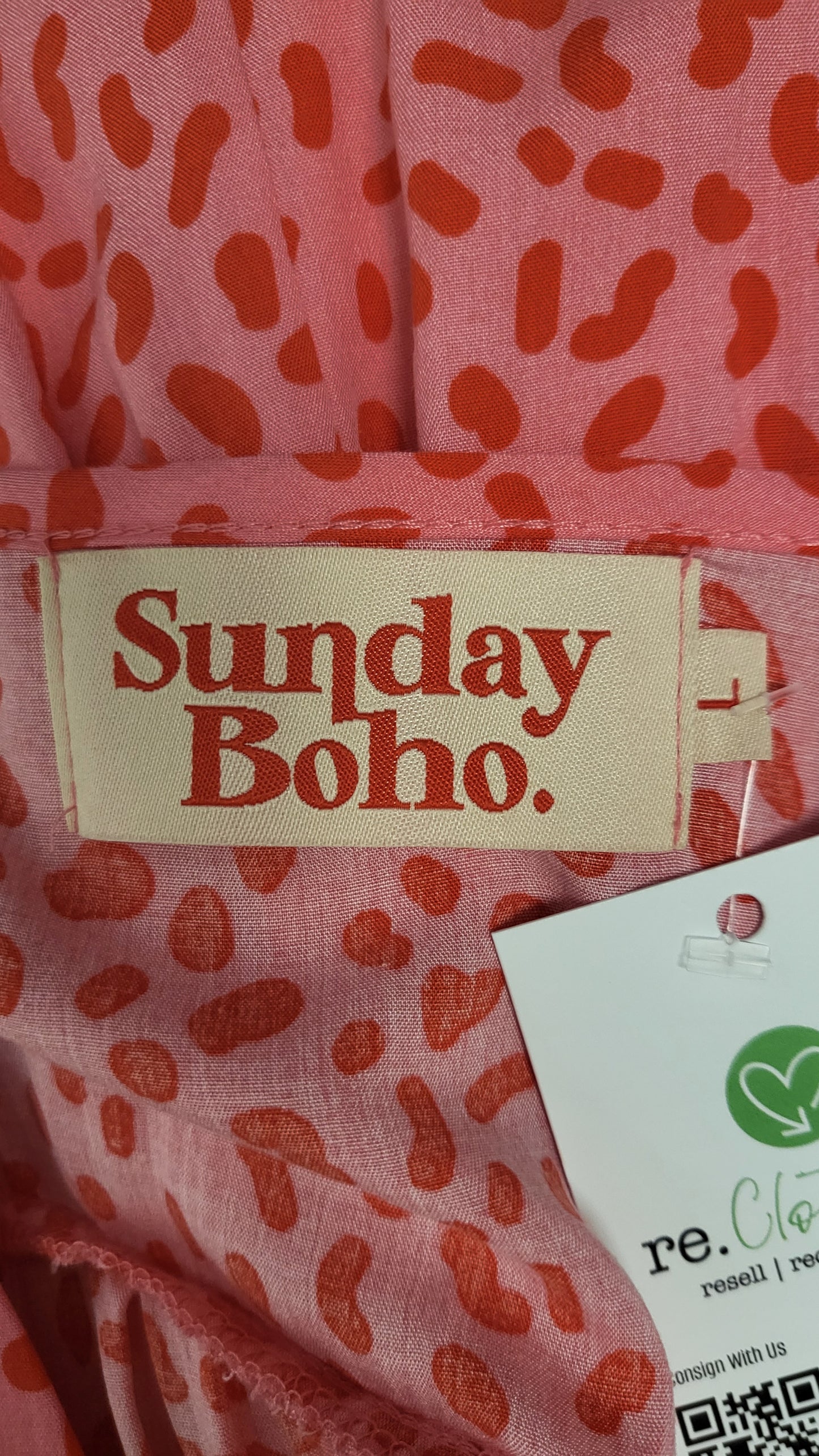 Sunday Boho Pink Frill Sleeve Dress (14)