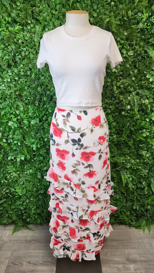 City Chic Floral Ivy Fleur Skirt BNWT (18)
