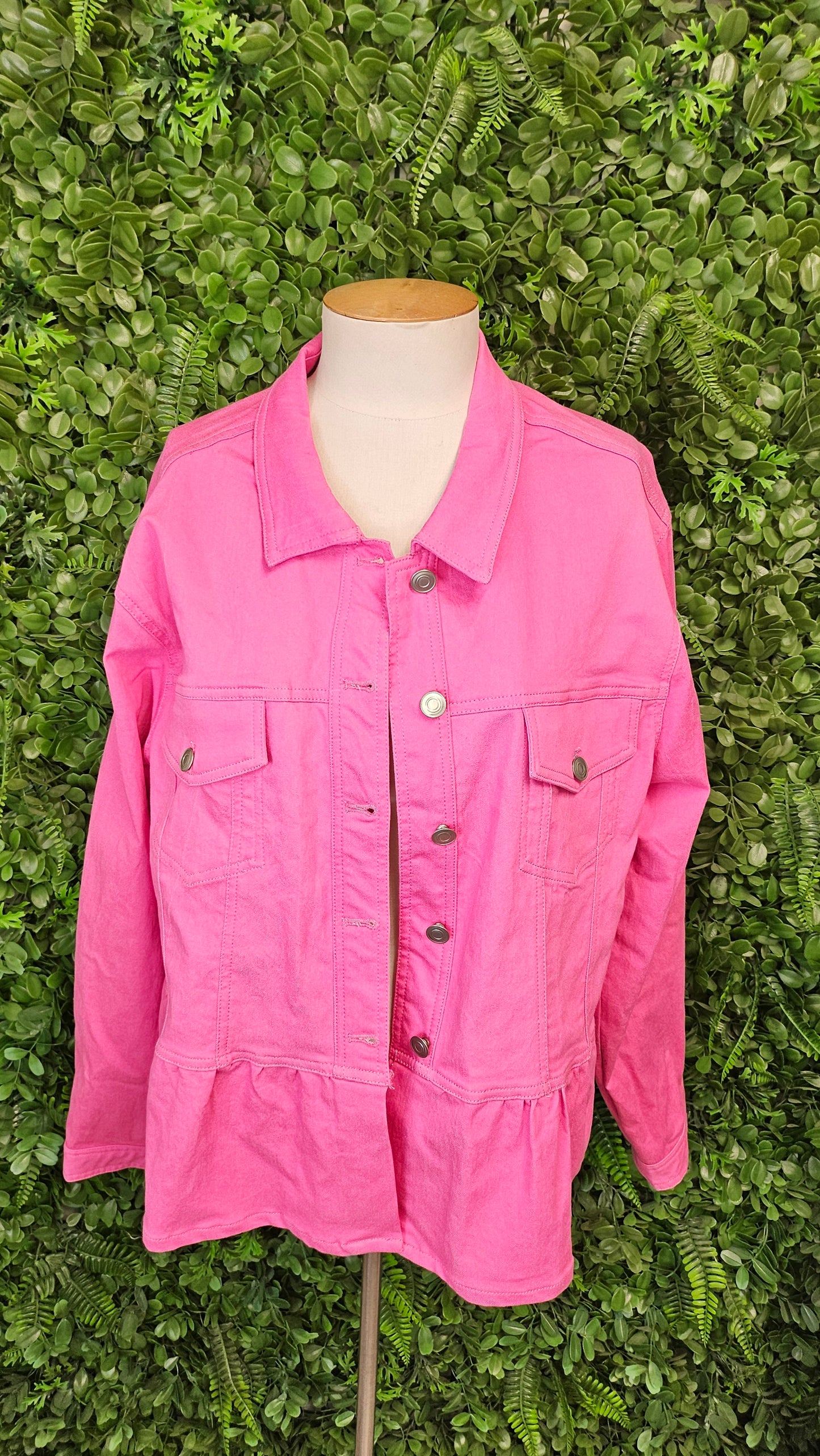 Classified With Love Pink Frill Hem Jacket (20)