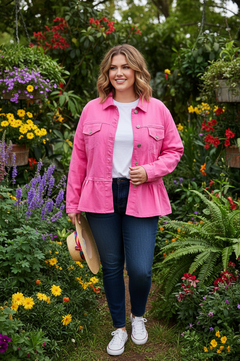 Classified With Love Pink Frill Hem Jacket (20)