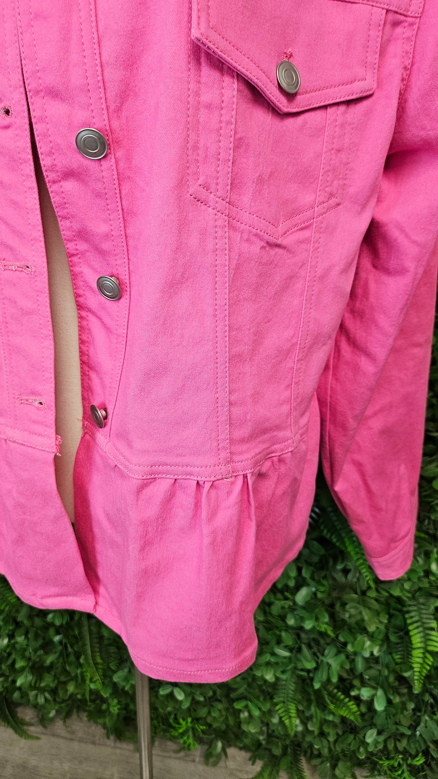Classified With Love Pink Frill Hem Jacket (20)