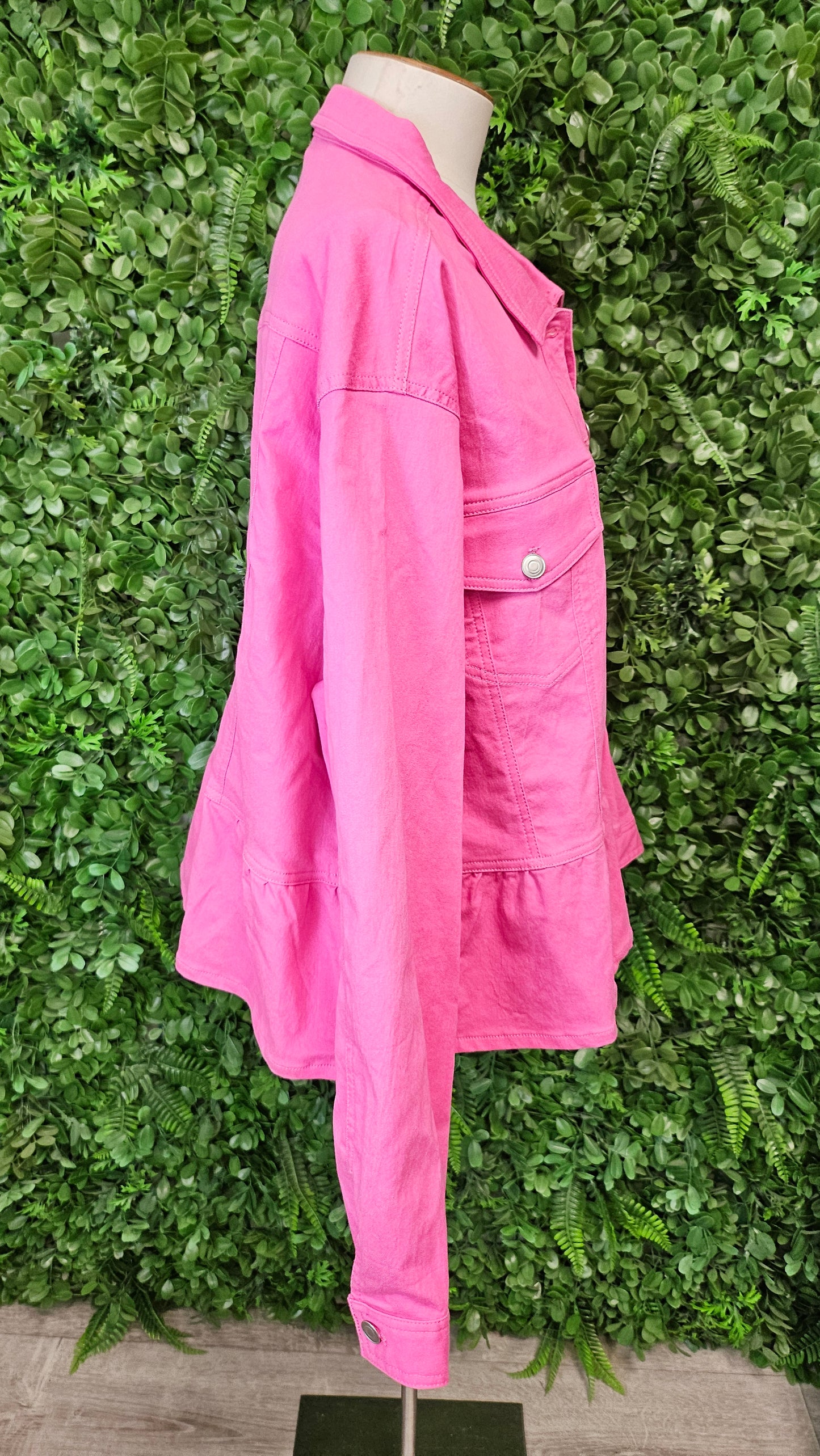 Classified With Love Pink Frill Hem Jacket (20)