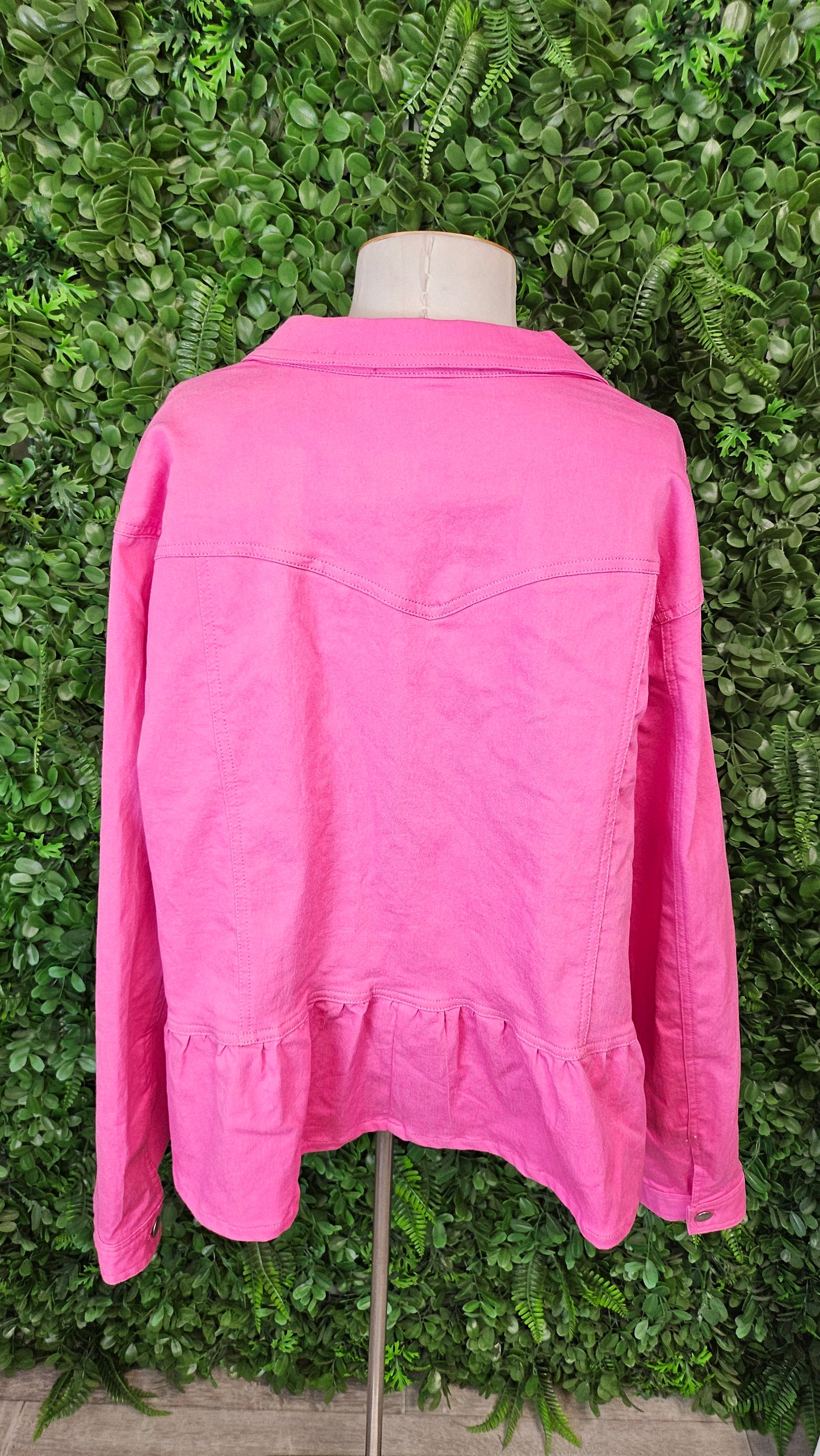 Classified With Love Pink Frill Hem Jacket (20)