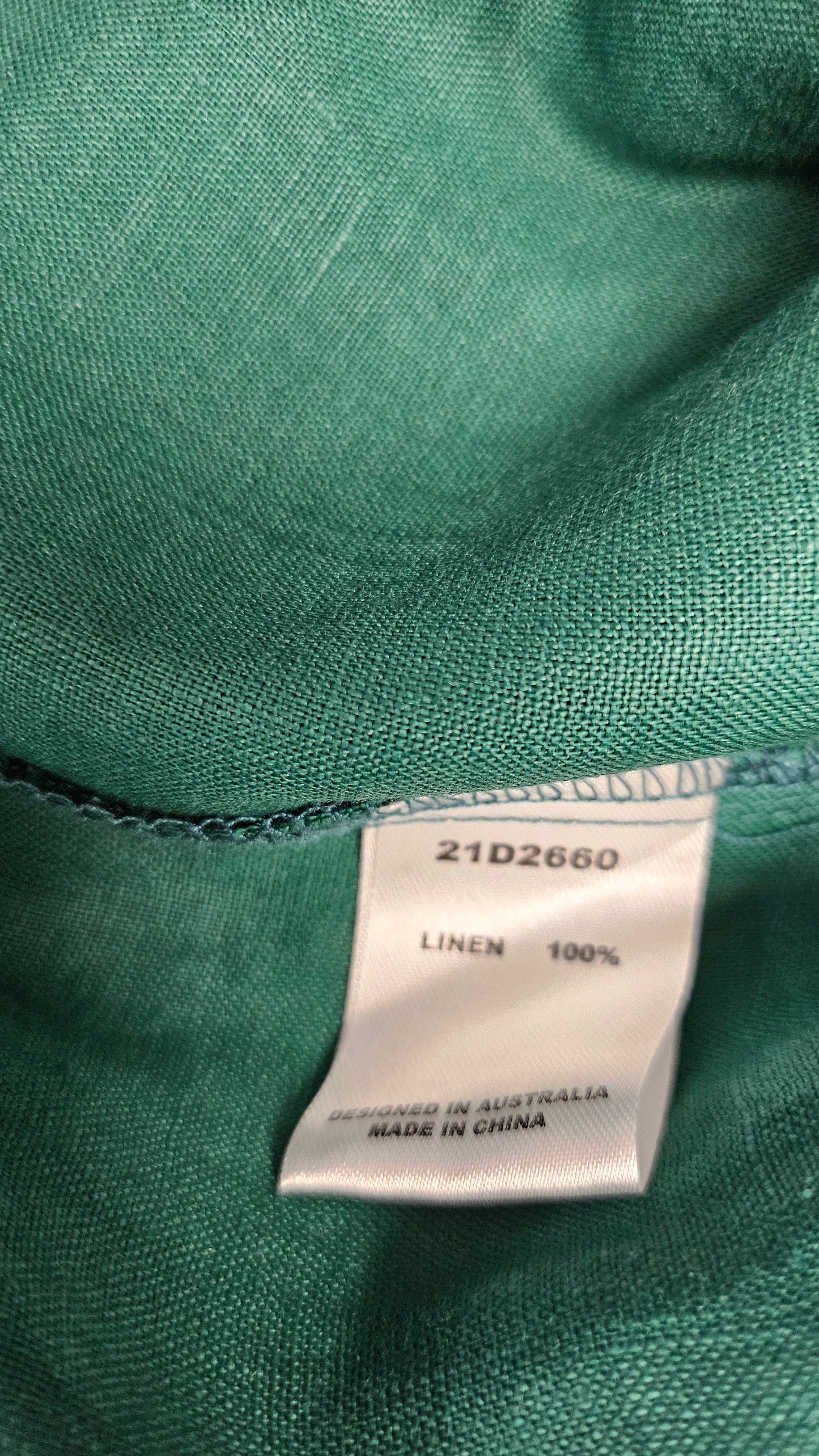 Tirelli Green Linen Dress (18)
