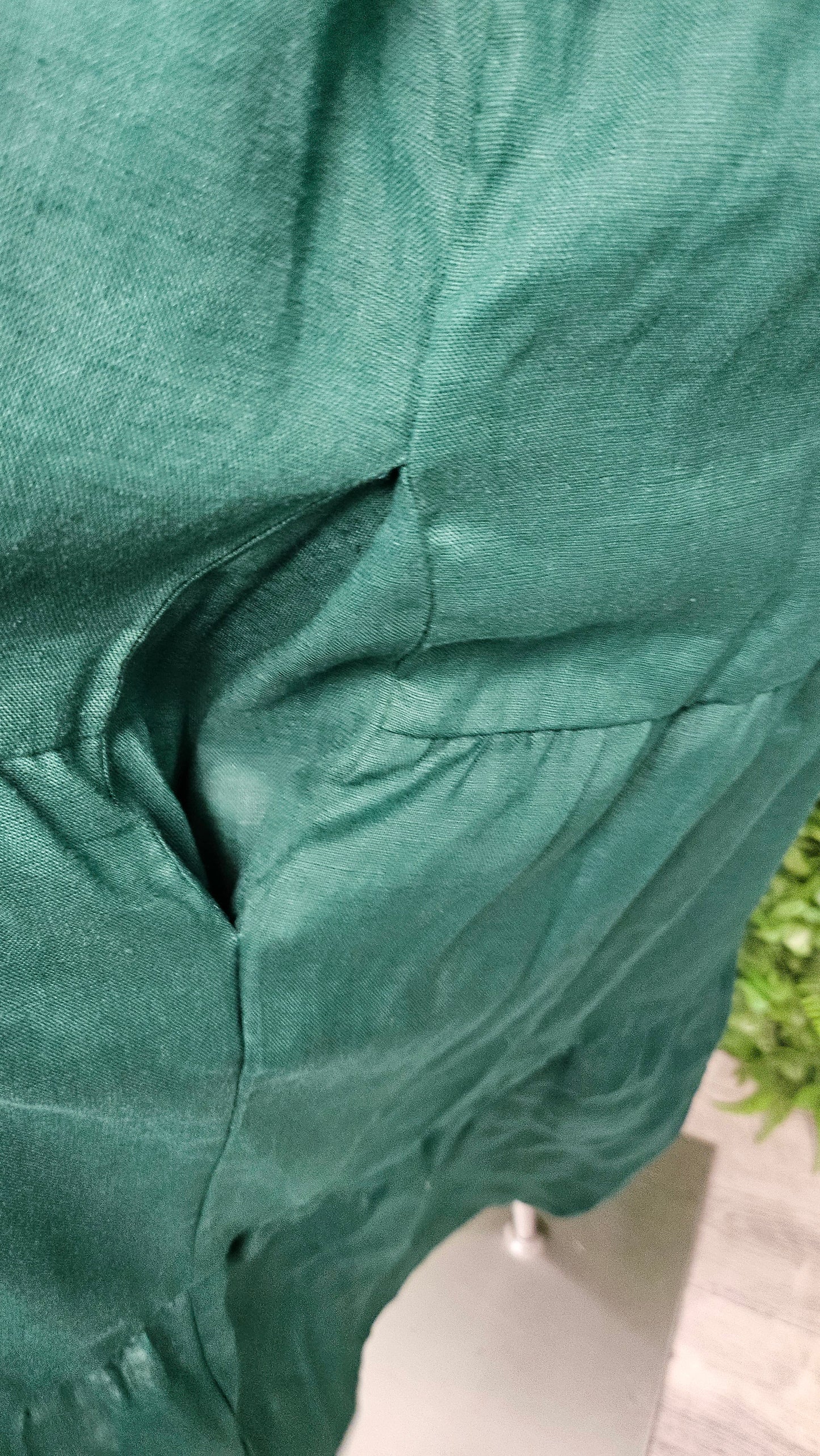 Tirelli Green Linen Dress (18)