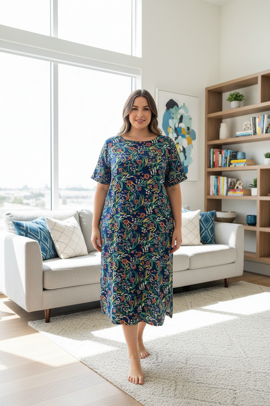 Karma East Print Cotton Dress (18)