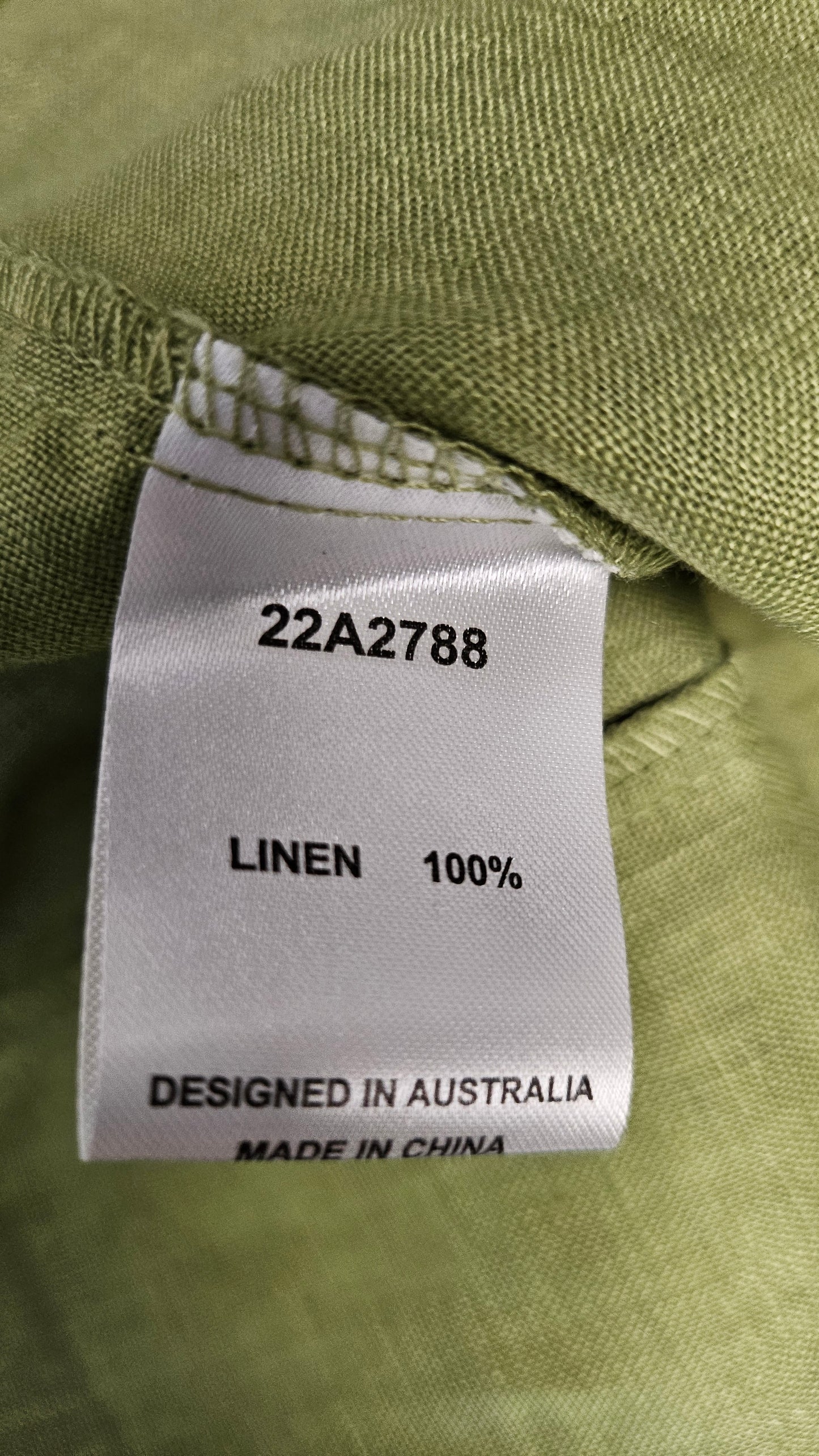Tirelli Green Linen Top (18)