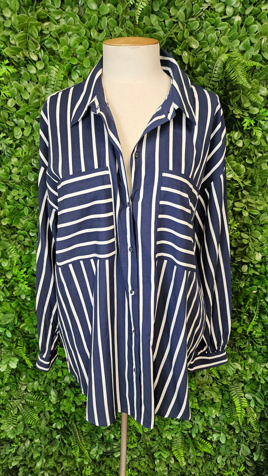 Preview Navy/White Stripe Shirt (16)