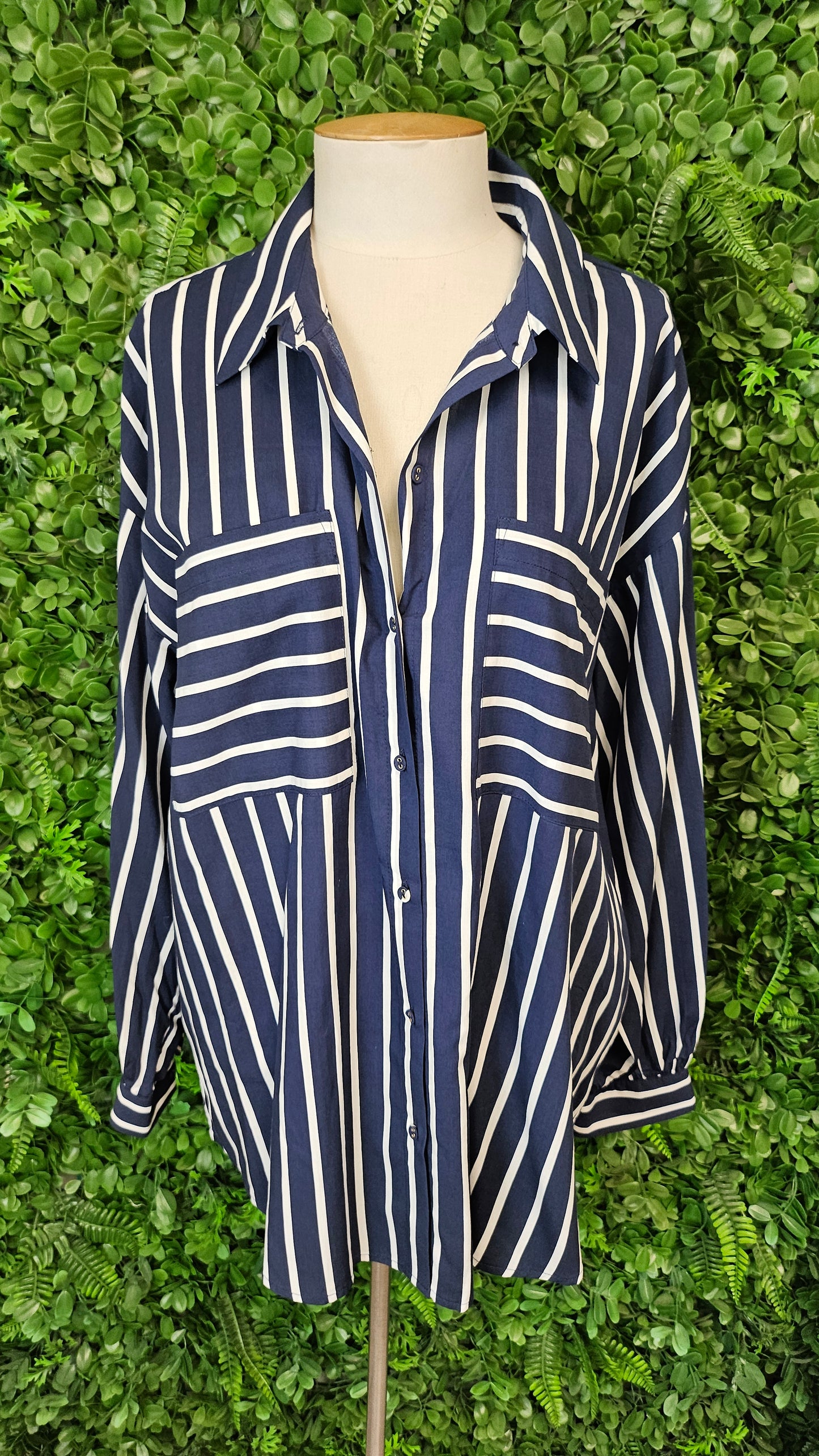 Preview Navy/White Stripe Shirt (16)