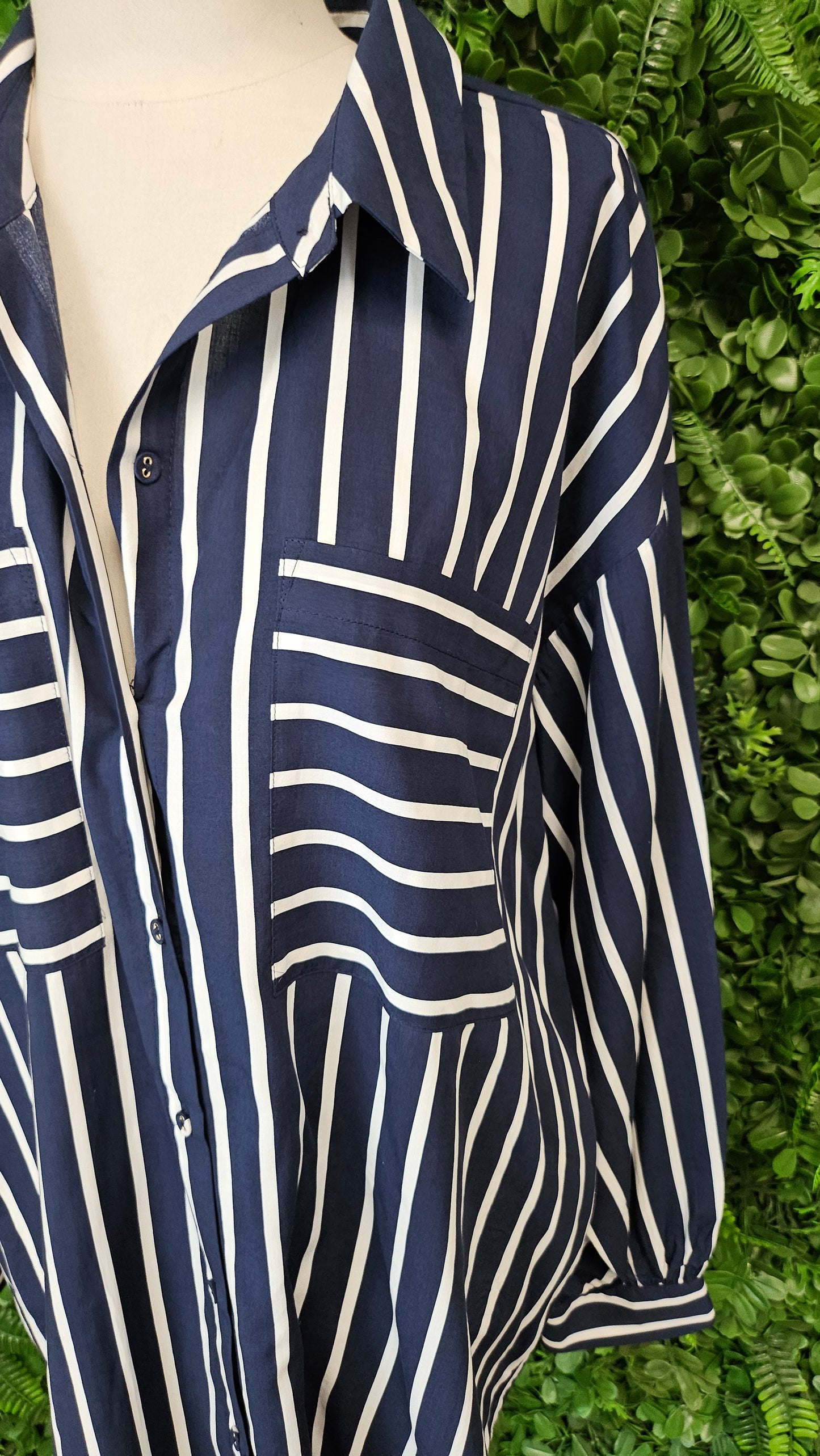 Preview Navy/White Stripe Shirt (16)