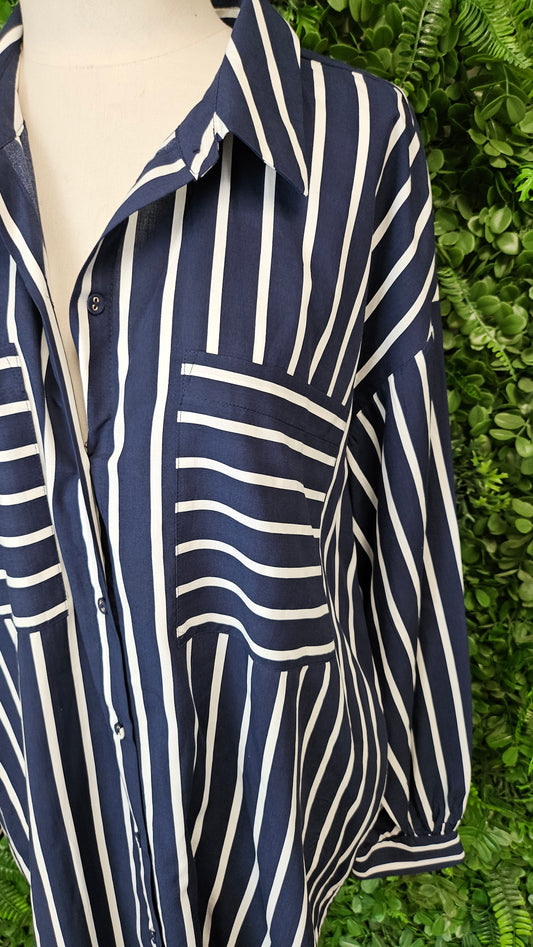 Preview Navy/White Stripe Shirt (16)