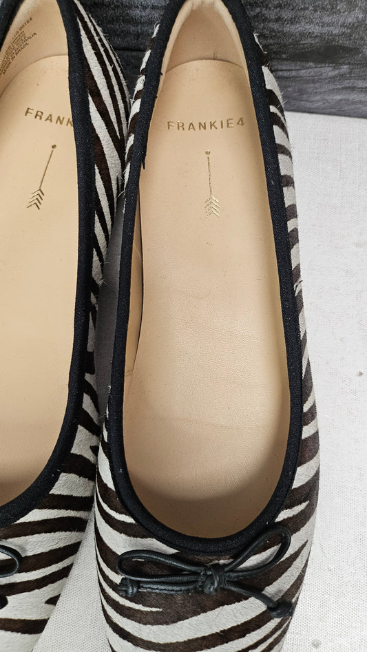 Frankie 4 Brown Zebra Flats (8)