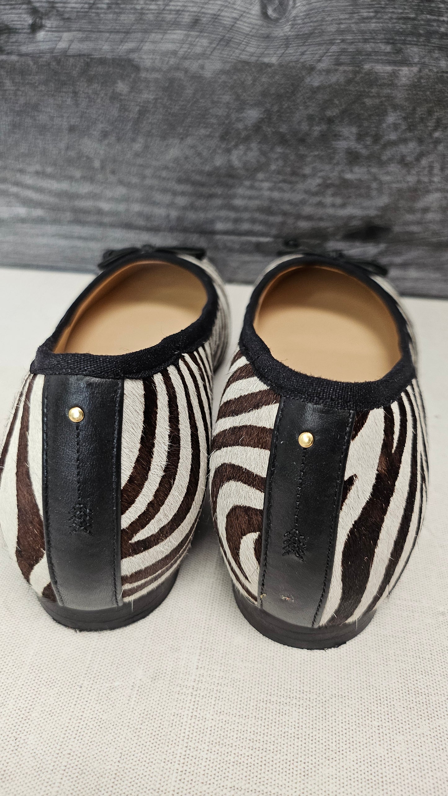 Frankie 4 Brown Zebra Flats (8)