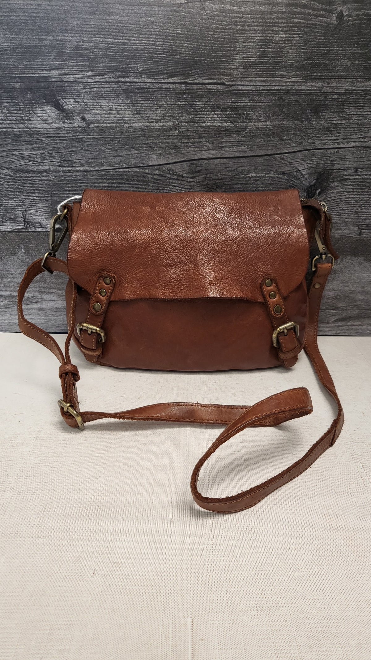 Colorado Tan Leather Satchel 29x24x5cm