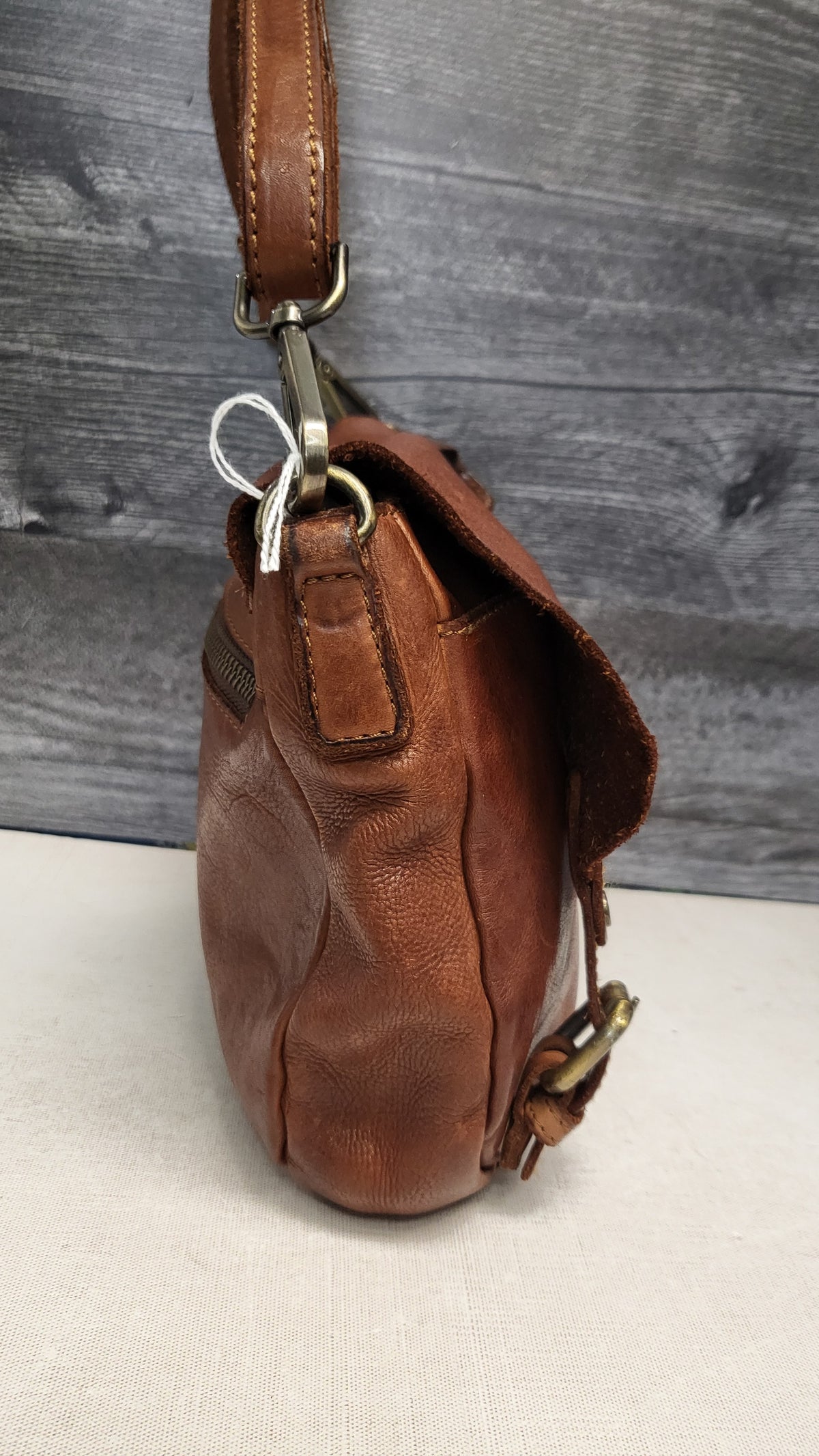 Colorado Tan Leather Satchel 29x24x5cm