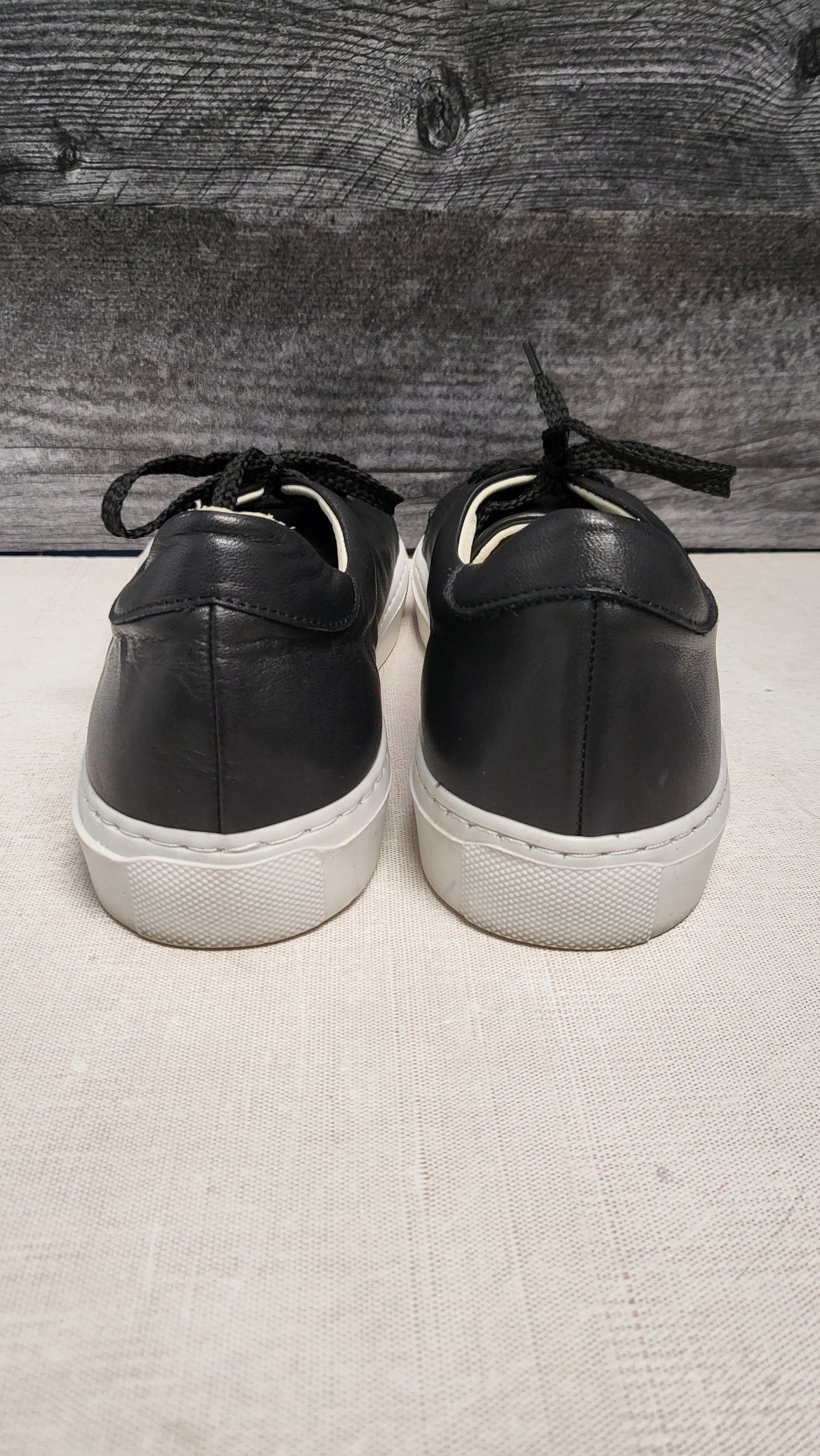 Bueno Black Leather Sneakers (38)