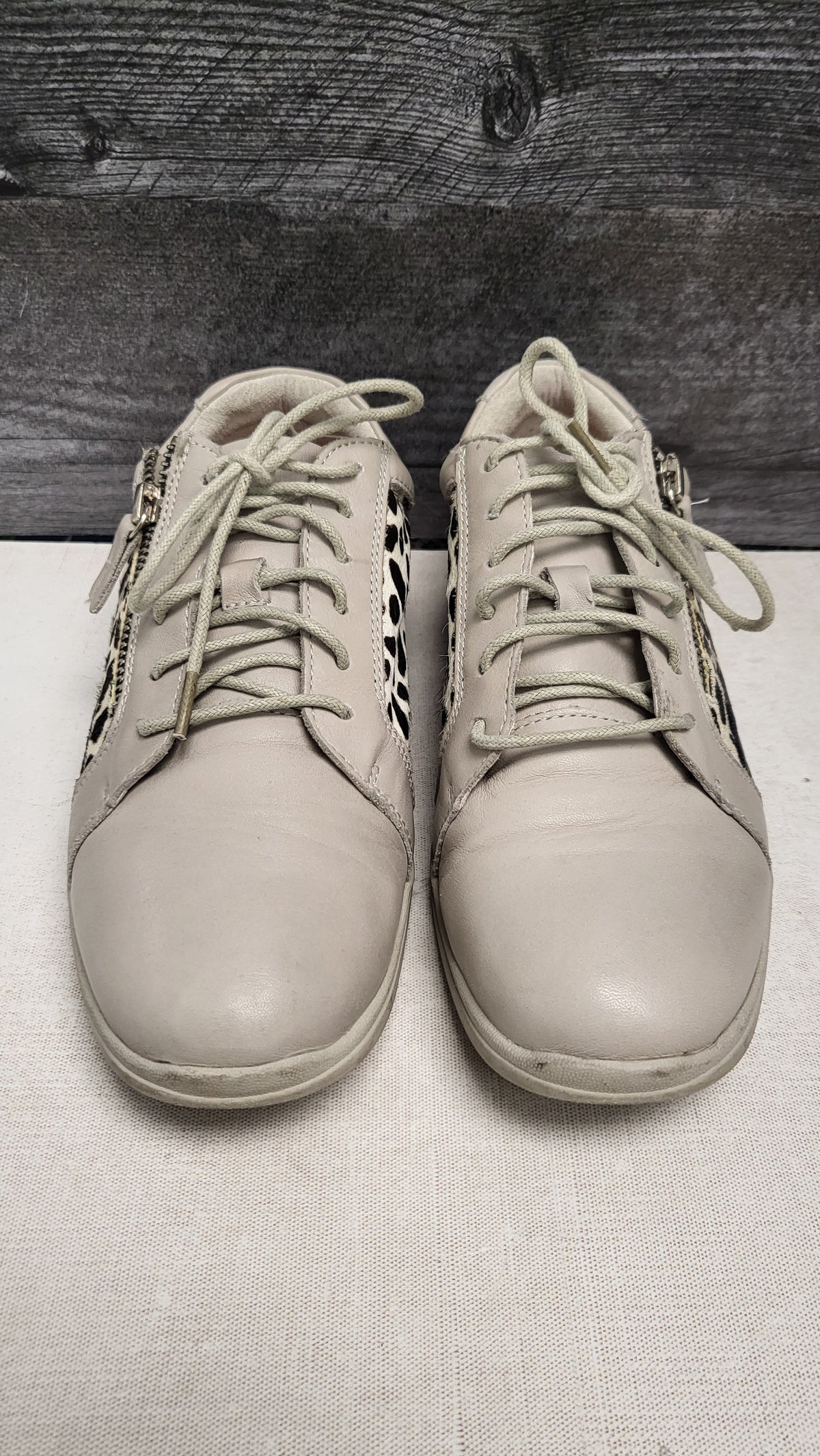 Stegmann Taupe/Print Leather Sneaker (39)