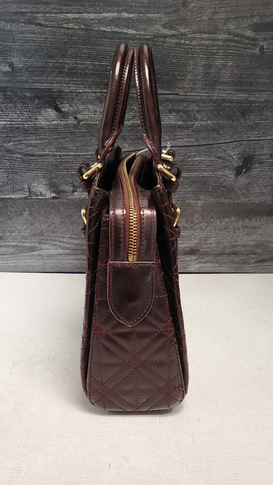 Pierre Cardin Plum Quilted Bag 30x23x9cm