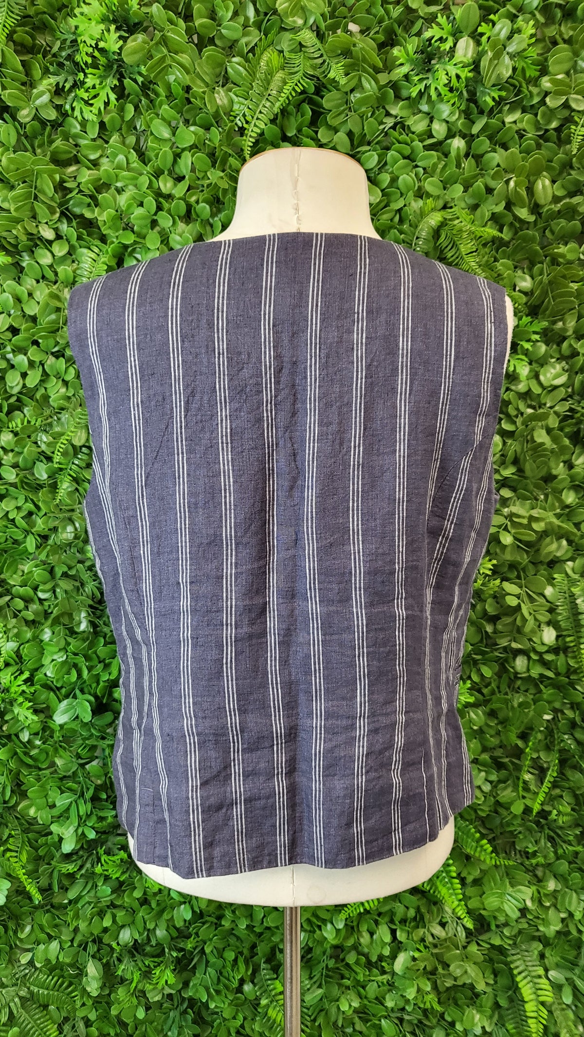 Siren Stripe Linen Vest (12)